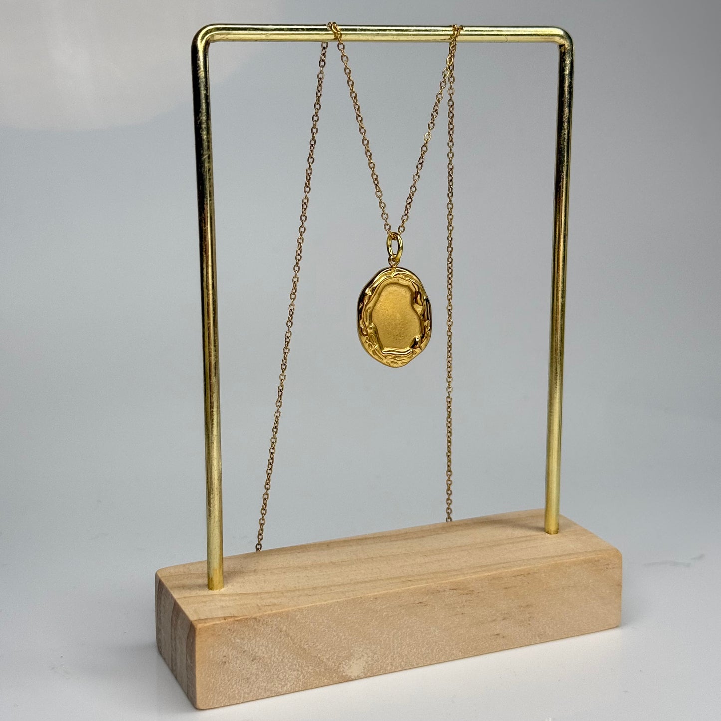 Liquid Oval Pendant – Gold Plated - DEAL OF THE DAY