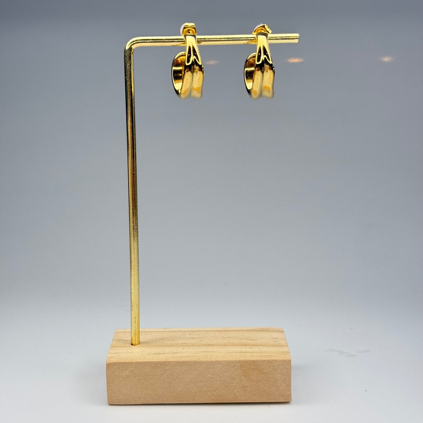 Dual Band Hoop Earrings – Gold Plated - DEAL OF THE DAY