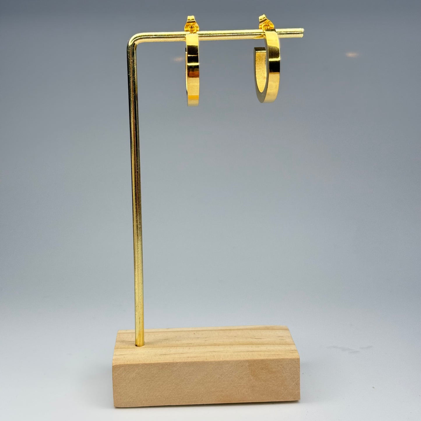 Clean Cut Hoop Earrings – Gold Plated - DEAL OF THE DAY