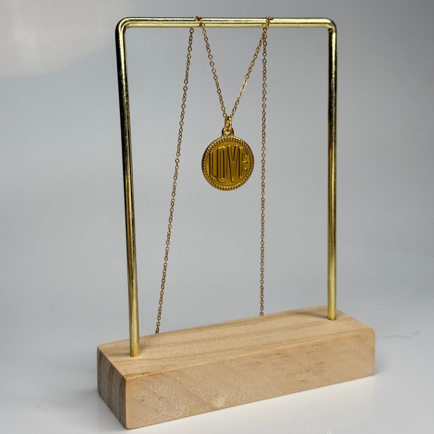 LOVE Coin Pendant – Gold Plated - DEAL OF THE DAY