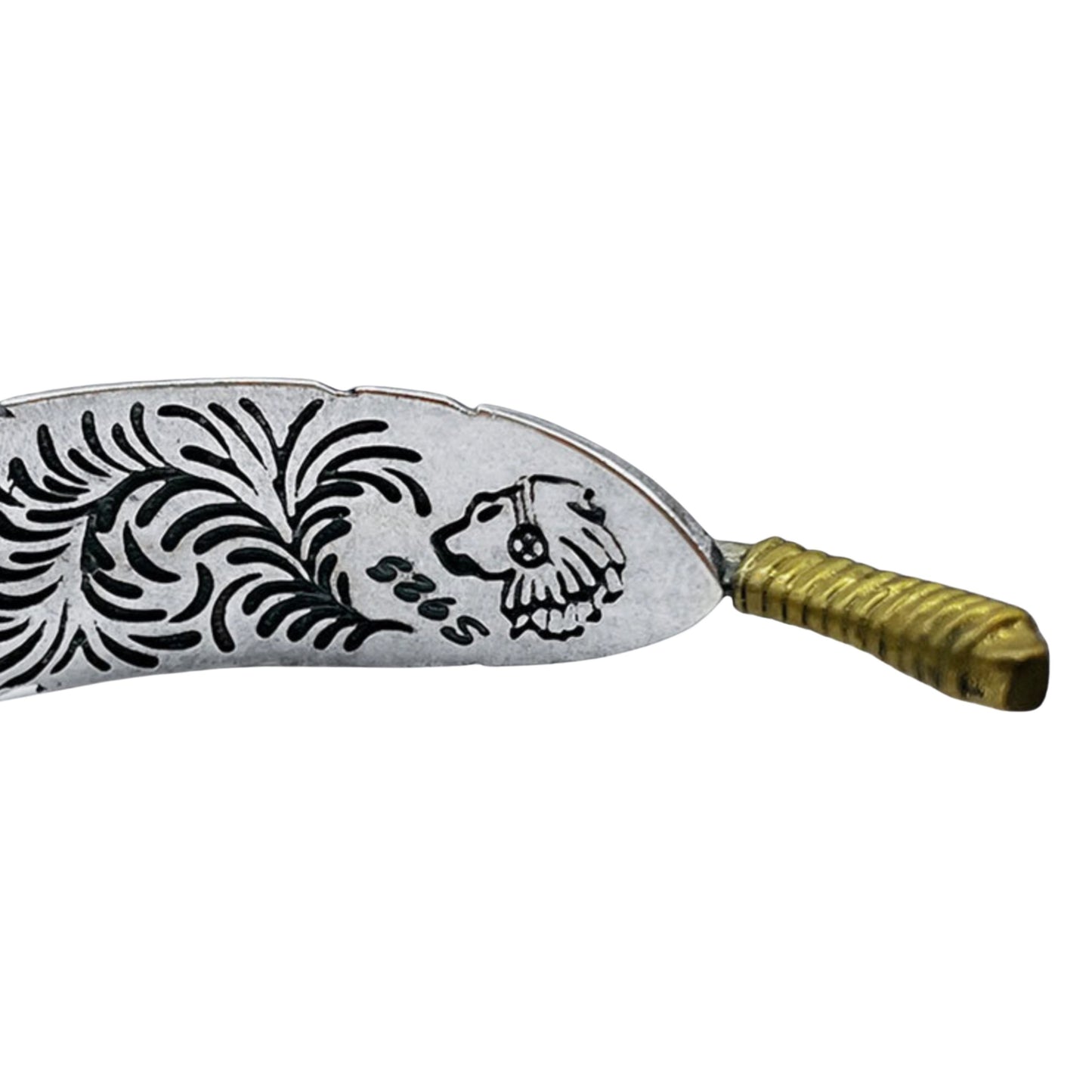 Arabesque Pattern Feather Open Bracelet