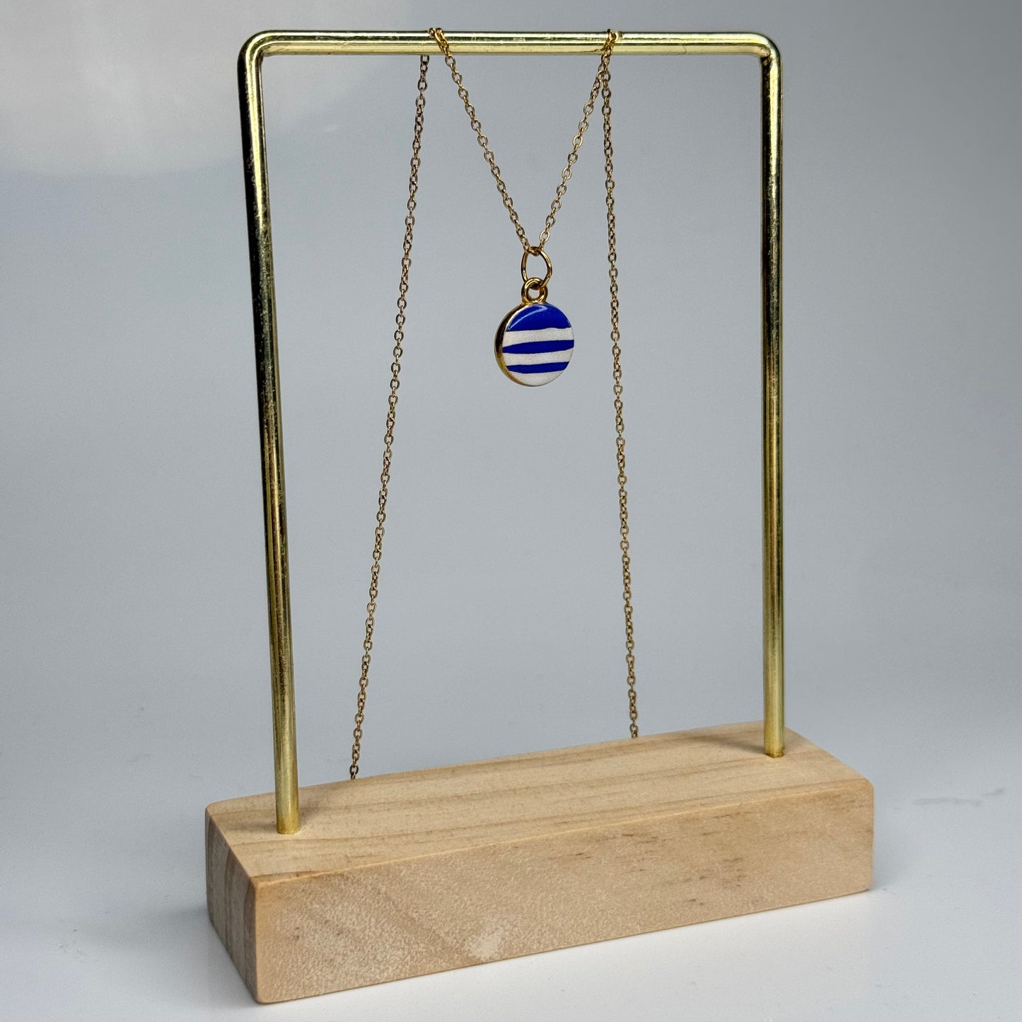 Gemstone Lollipop Pendant – Gold Plated - DEAL OF THE DAY