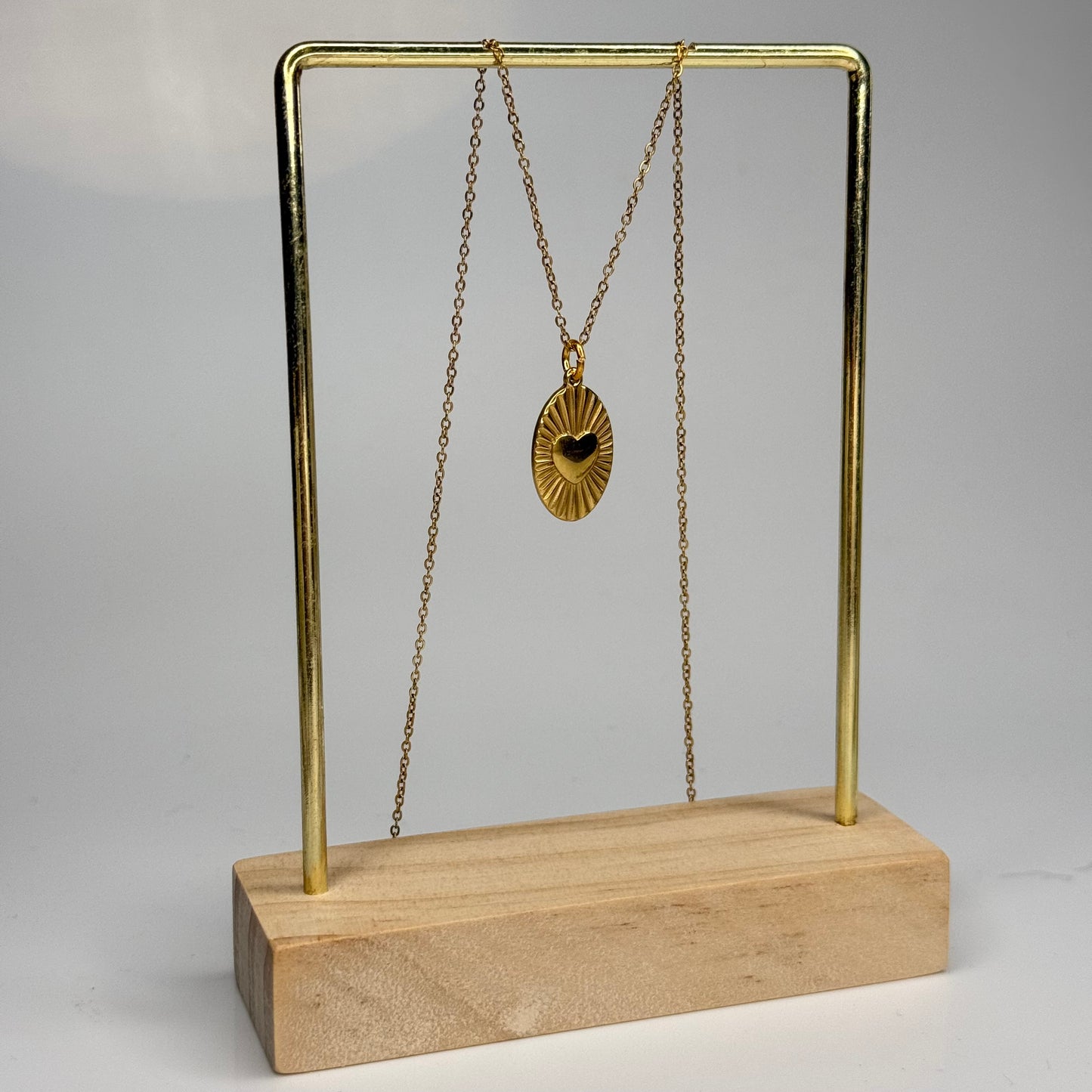 Sunburst Heart Pendant – Gold Plated - DEAL OF THE DAY