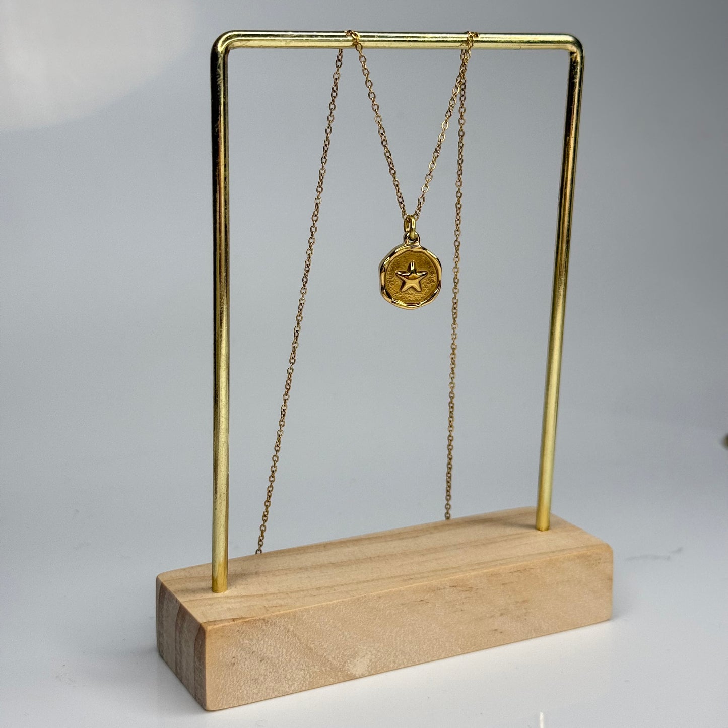 Star Stamp Pendant – Gold Plated - DEAL OF THE DAY