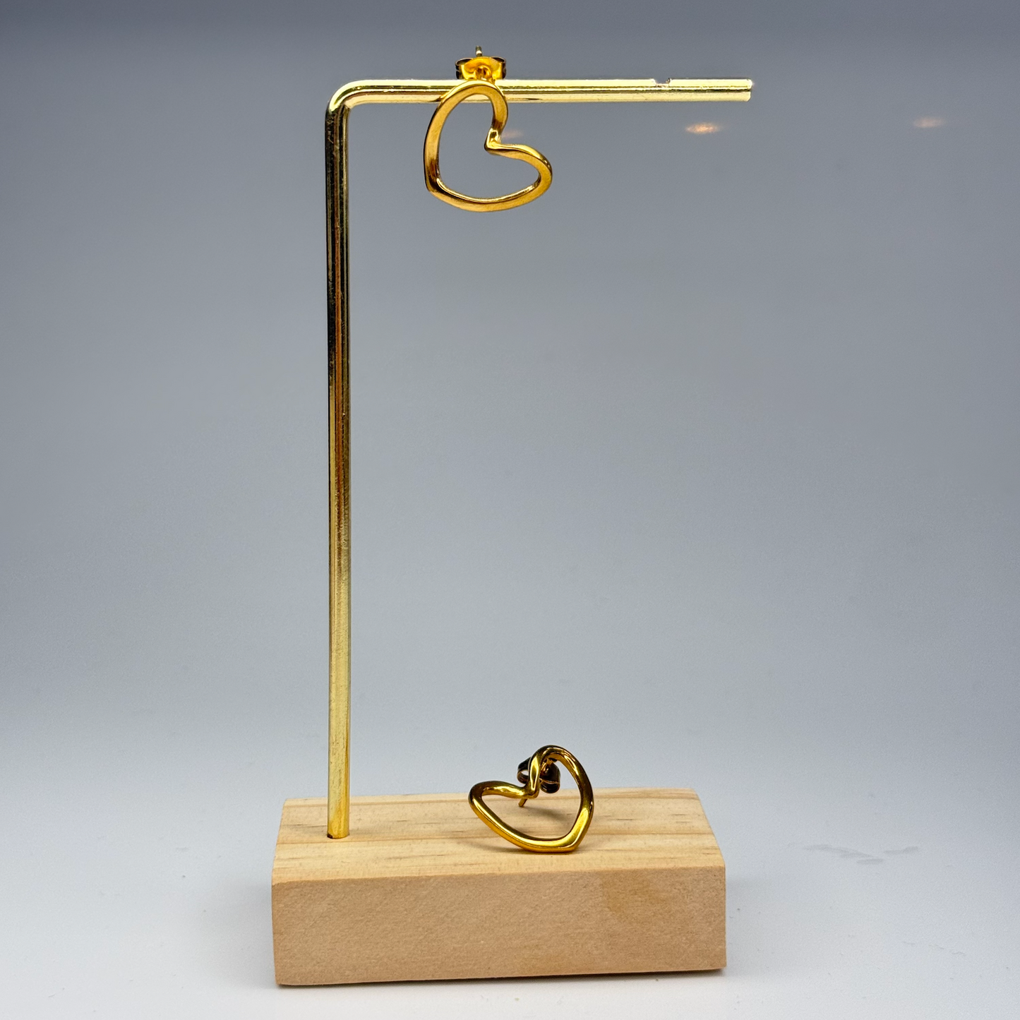 Heart Outline Earrings – Gold Plated - DEAL OF THE DAY