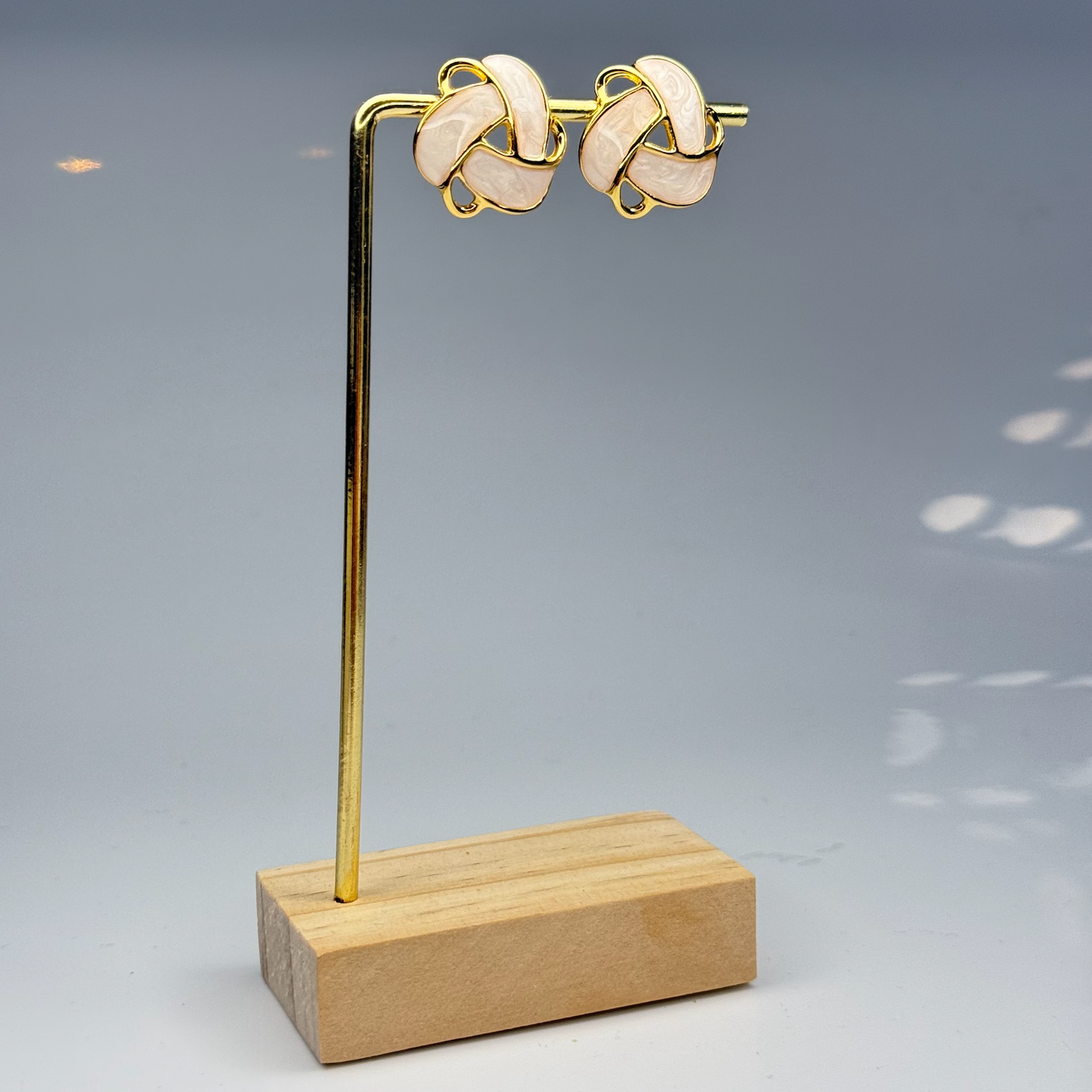 Pearl Knot Studs Earrings – Gold Plated - DEAL OF THE DAY