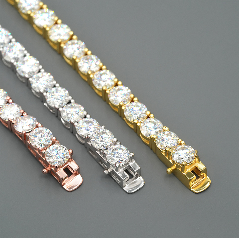 VVS1 Moissanite 2mm Tennis Bracelet