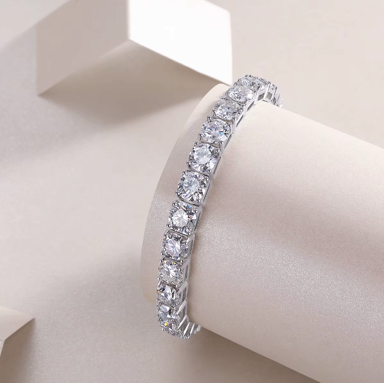 VVS1 Moissanite 6.5mm Tennis Bracelet