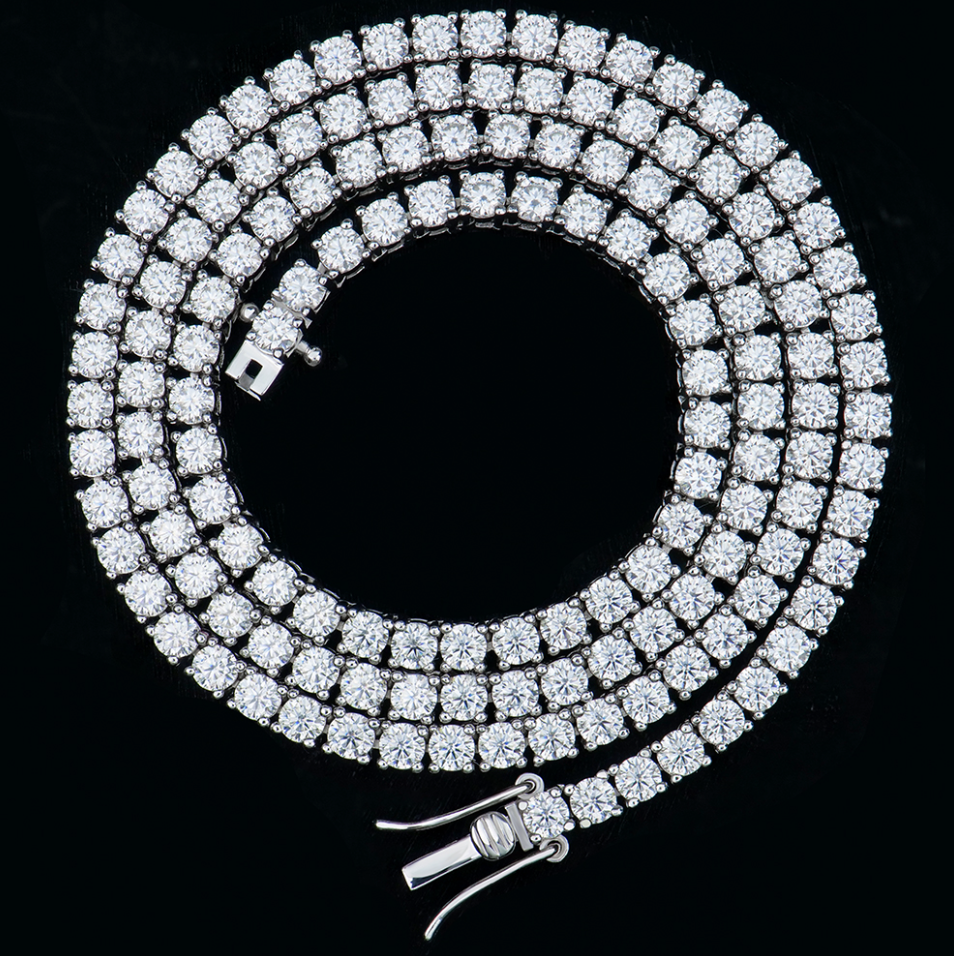 VVS1 Moissanite 3mm Tennis Chain