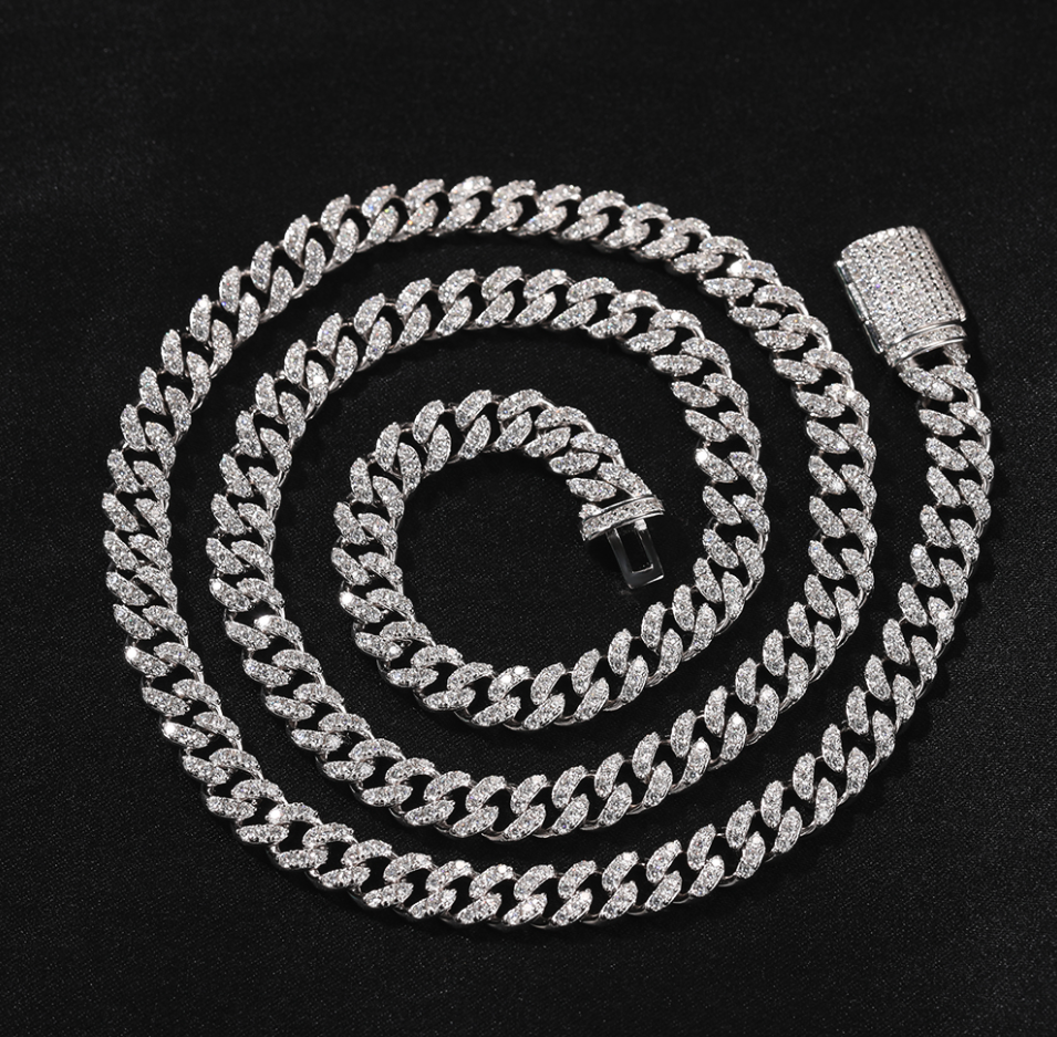 VVS1 Moissanite 6mm Cuban Link Chain & Bracelet