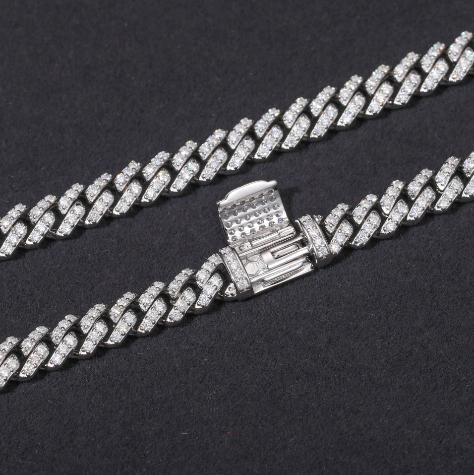 VVS1 Moissanite 6mm Cuban Link Chain & Bracelet