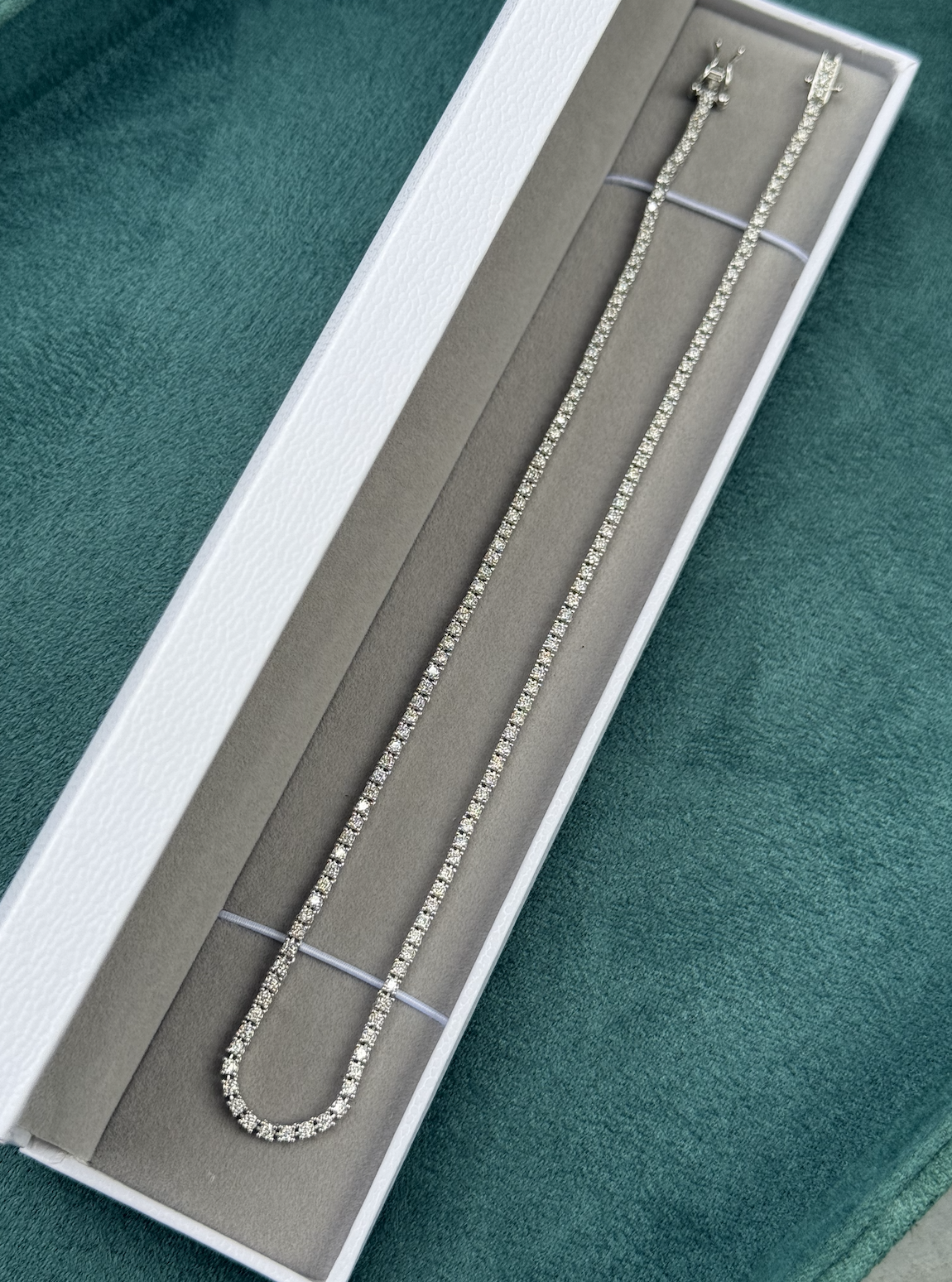VVS1 Moissanite 2mm Tennis Chain - DEAL OF THE DAY