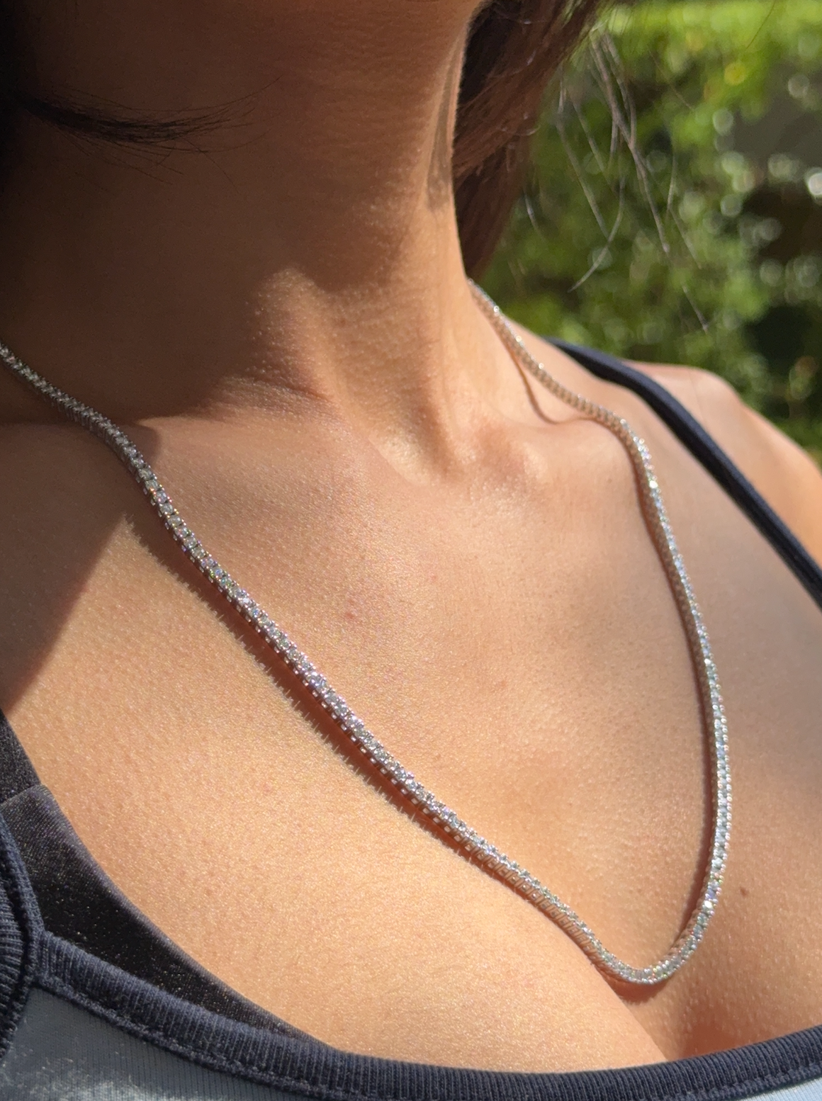 VVS1 Moissanite 2mm Tennis Chain - DEAL OF THE DAY