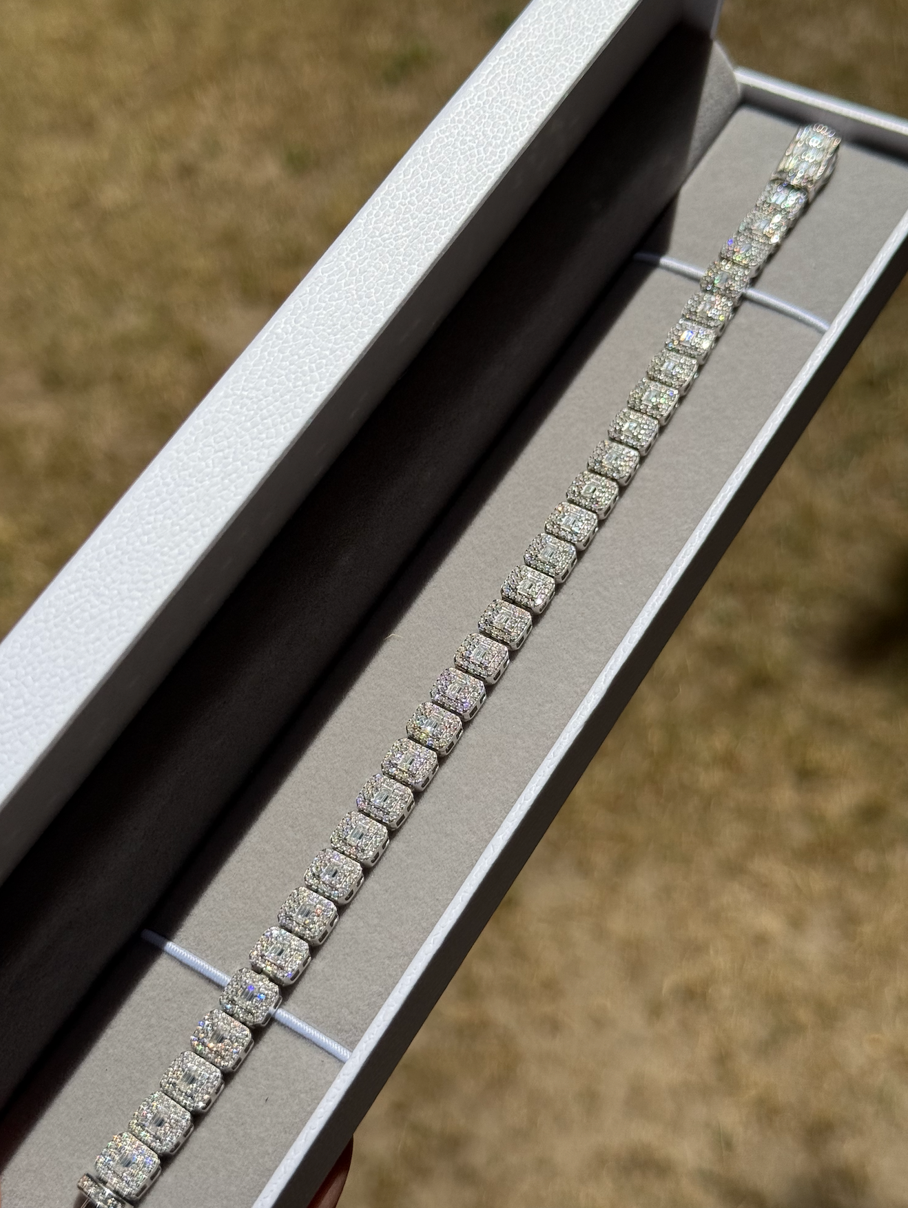 VVS1 Moissanite 7.5mm Baguette & Rounded Bracelet - DEAL OF THE DAY