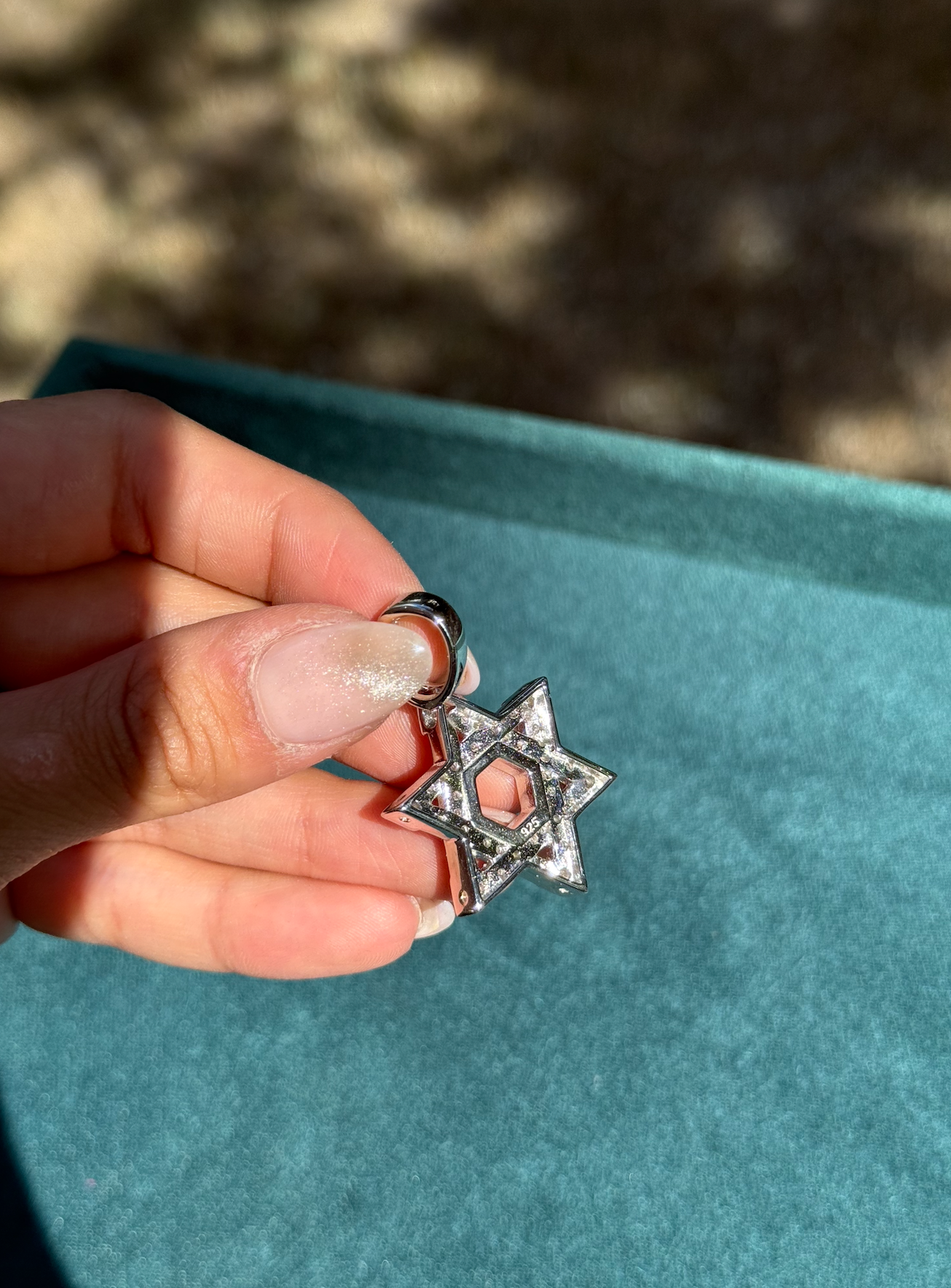 VVS1 Moissanite 30mm Star of David Pendant - DEAL OF THE DAY