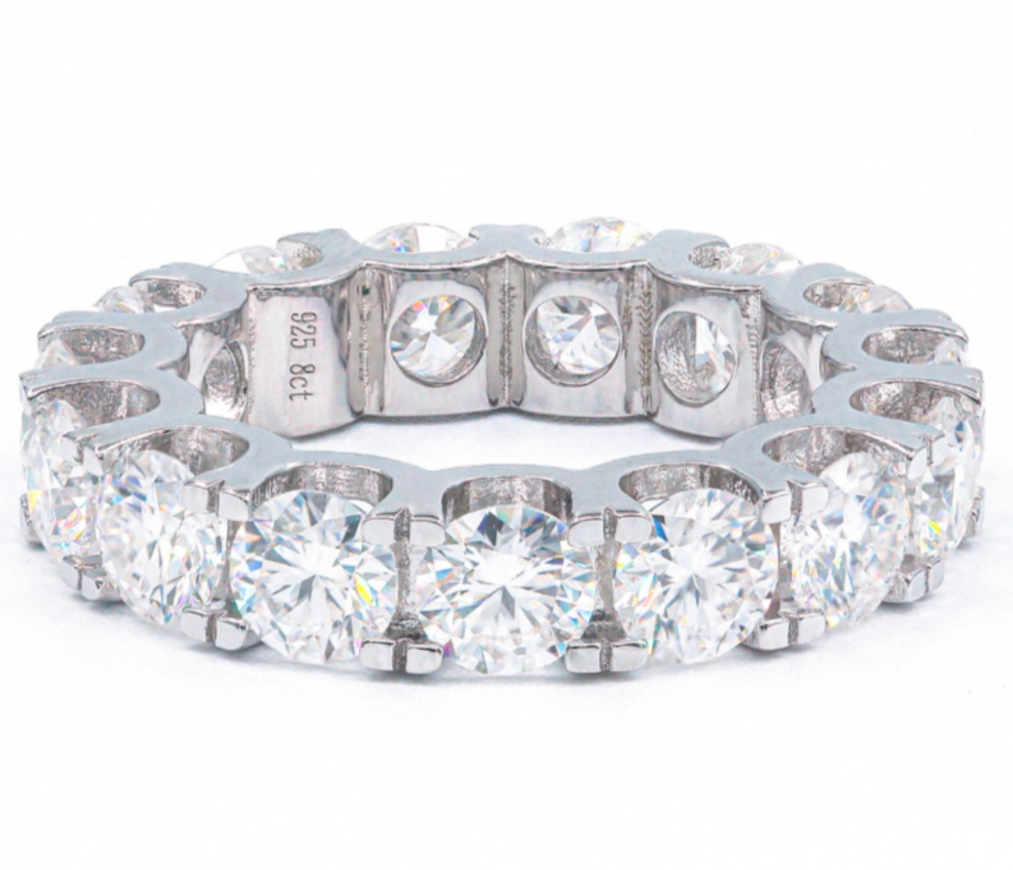 VVS1 Moissanite Eternity Band Ring