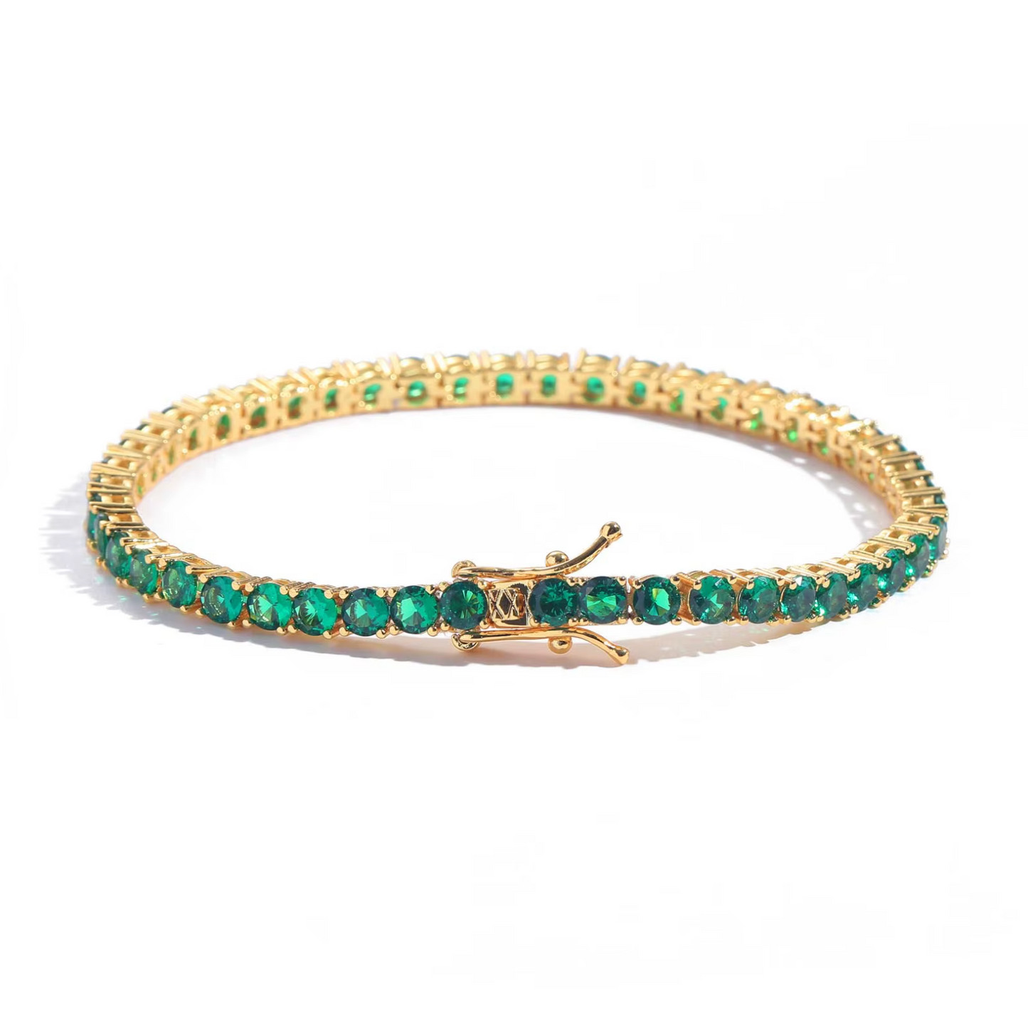 5A+ CZ 4mm Green Zircon Tennis Chain & Bracelet