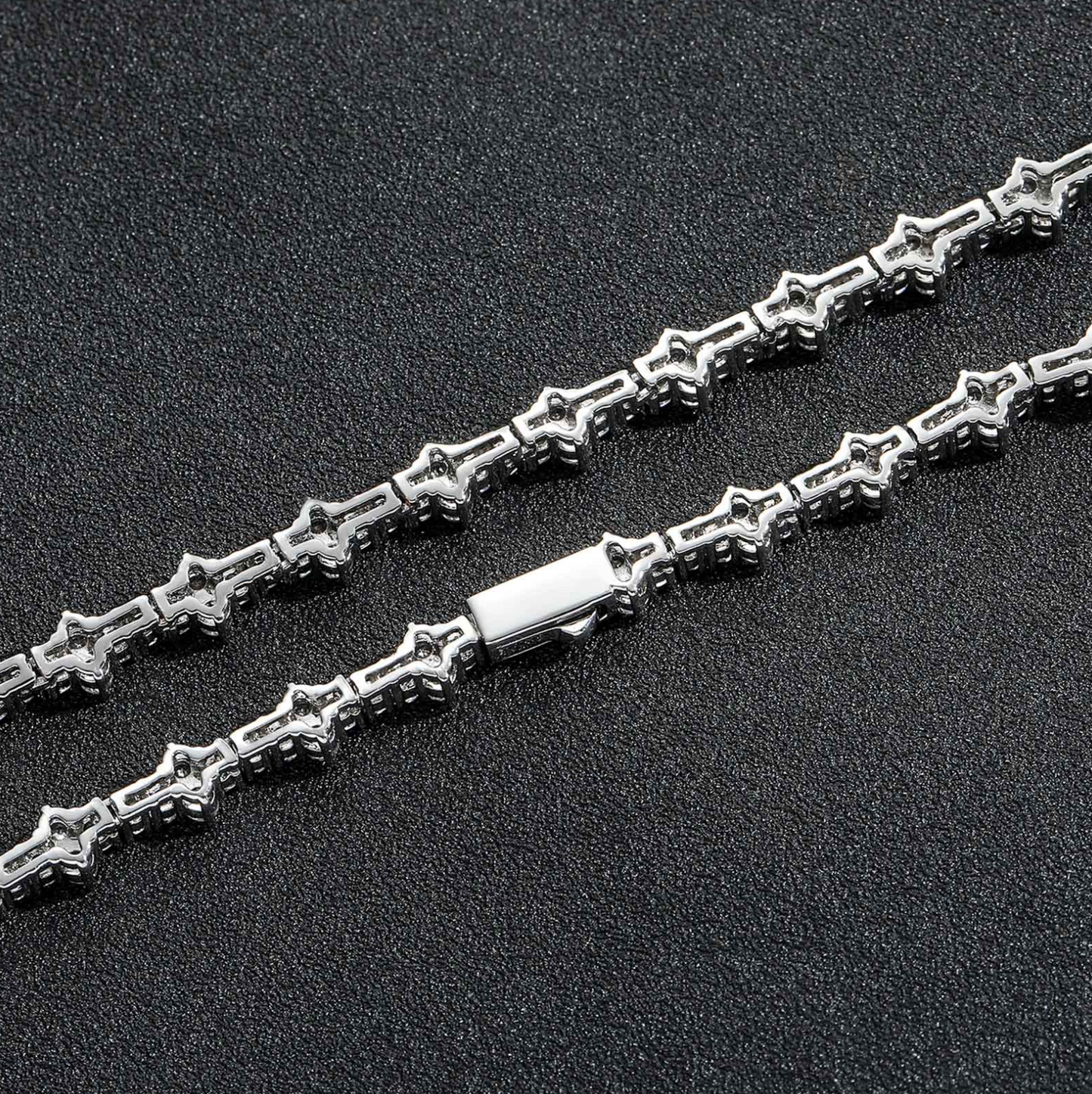 5A+ CZ 7mm Plum Shape Tennis Chain & Bracelet