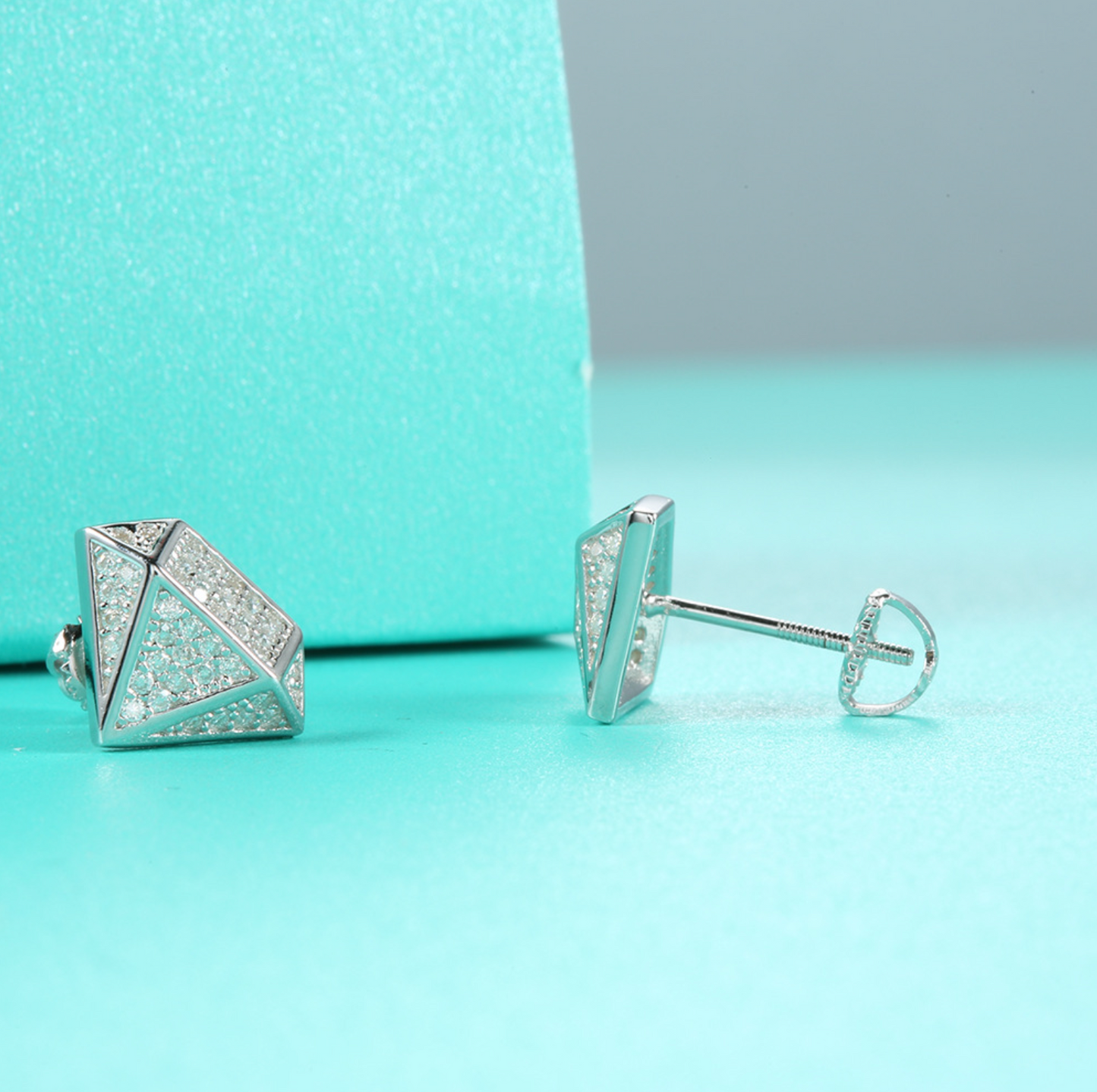 VVS1 Moissanite Diamond Shape Earrings