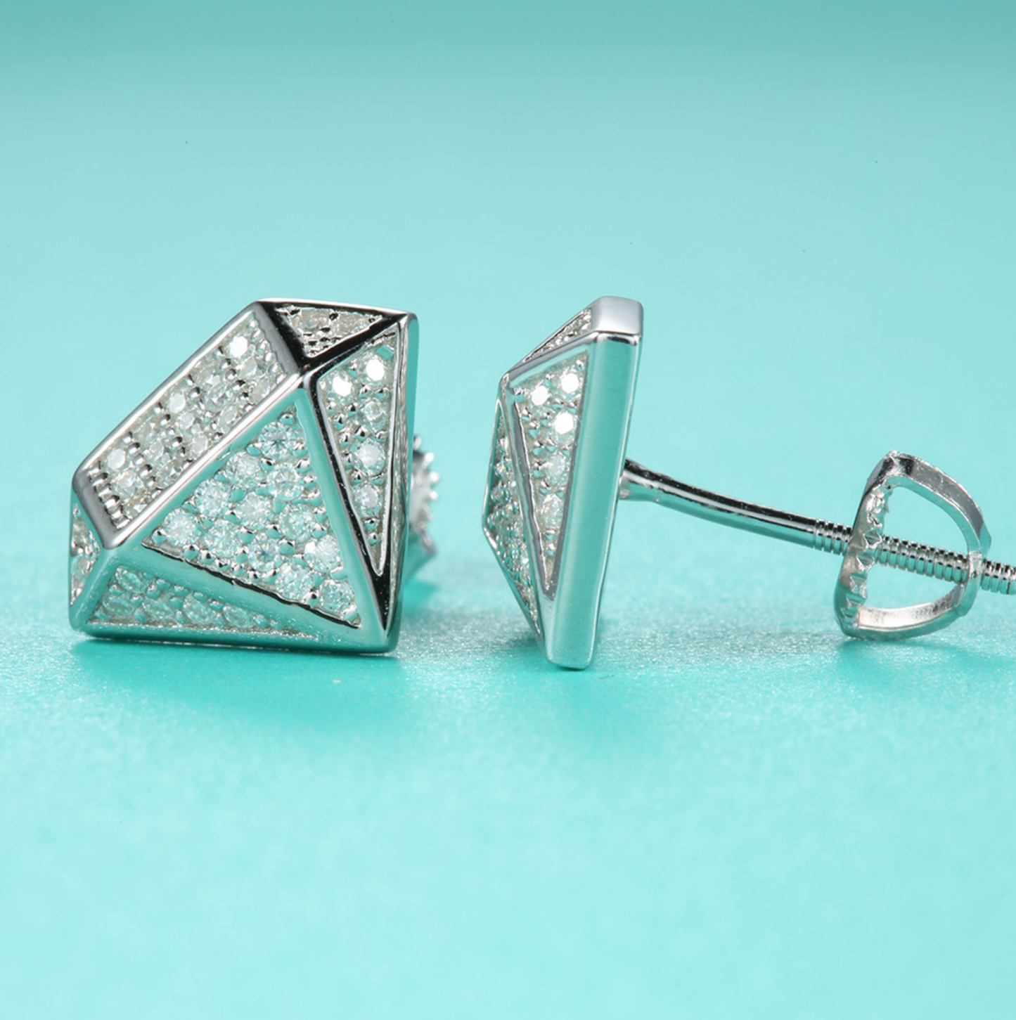 VVS1 Moissanite Diamond Shape Earrings