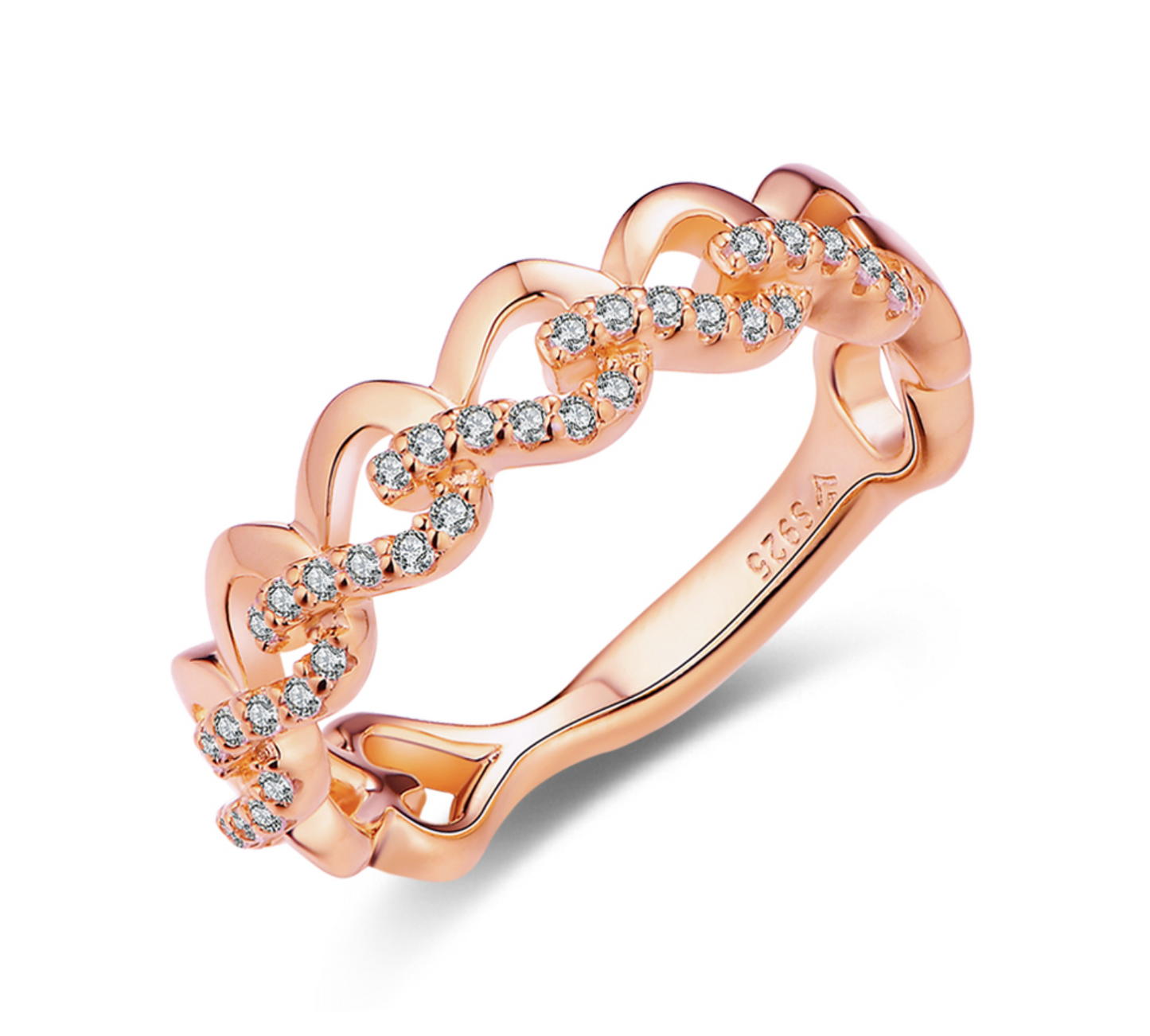 VVS1 Moissanite Woman Chain Ring