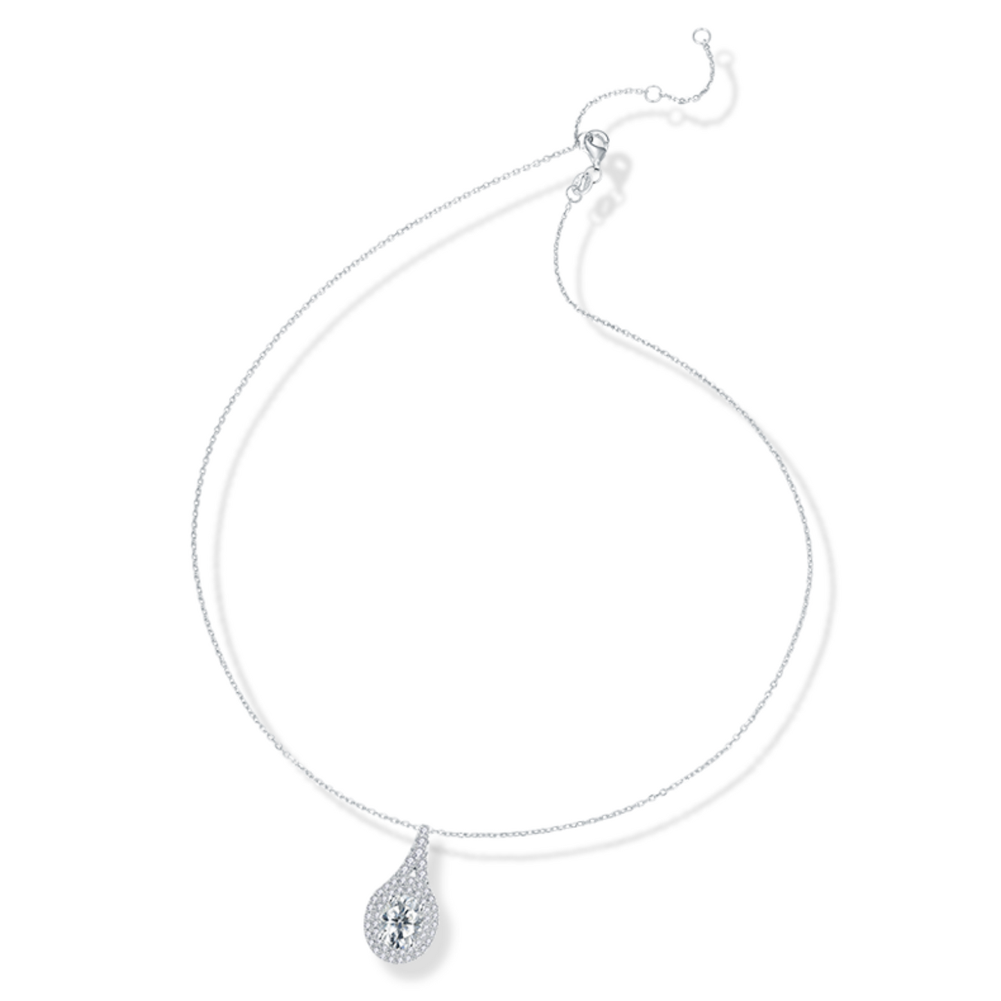 VVS1 Moissanite 2 Carat Friendship Pendant