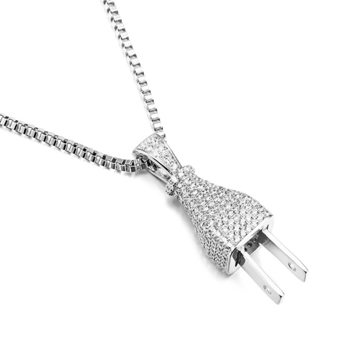 VVS1 Moissanite Plug Pendant