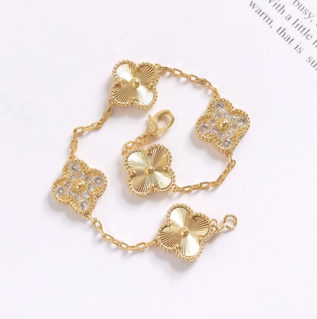 CNC Four Leaf Clover Bracelet