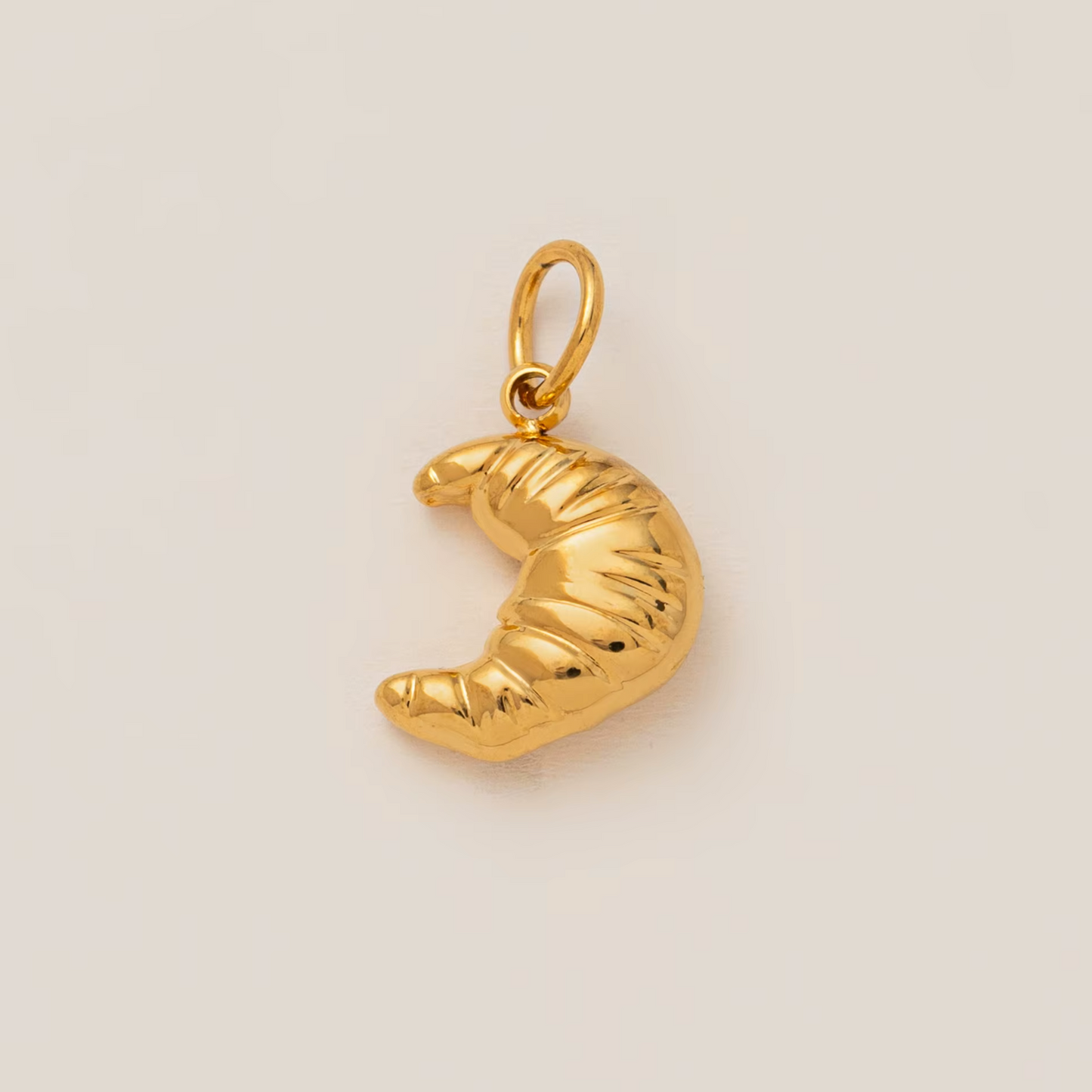 Croissant Pendant - Gold Plated