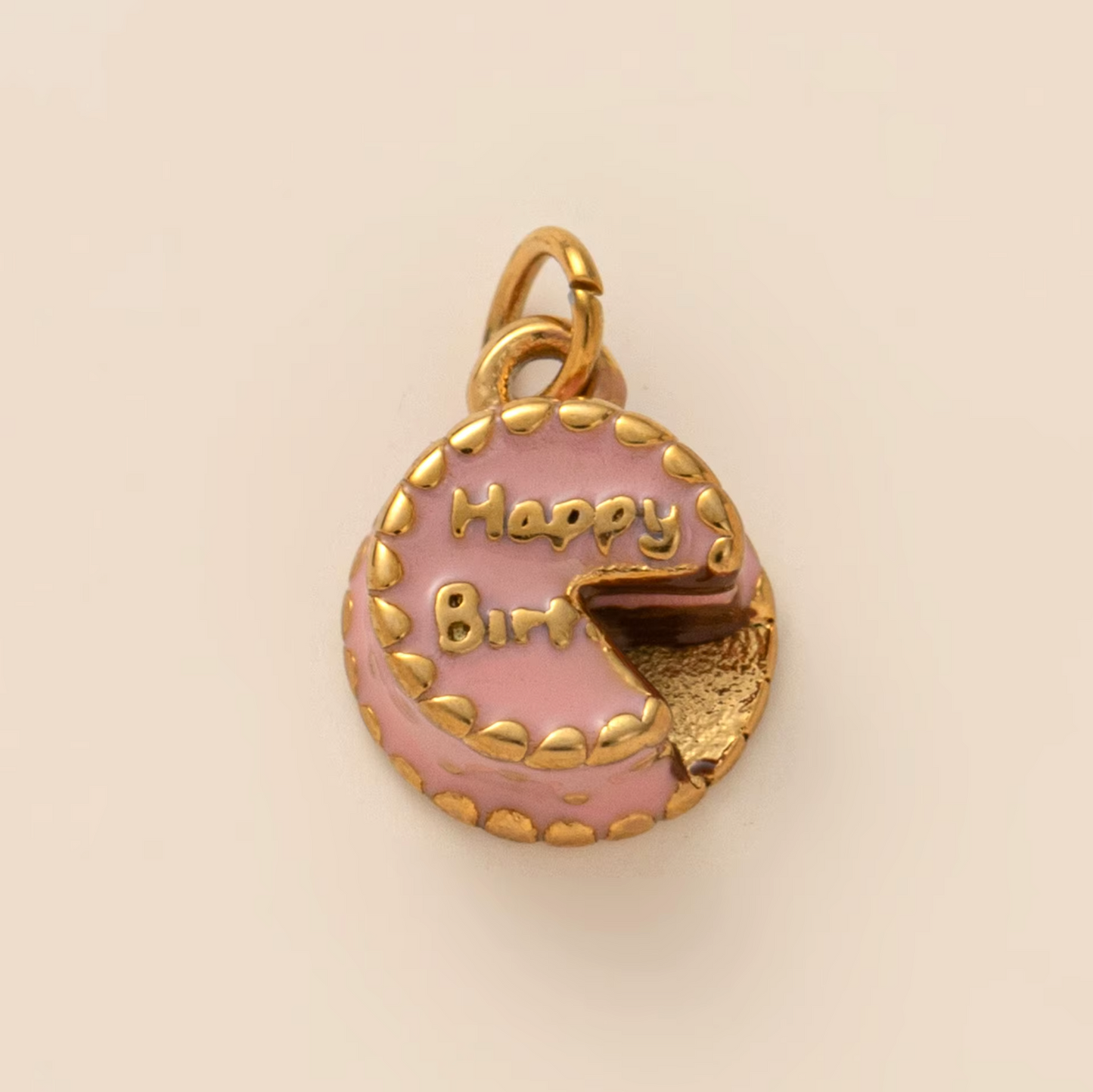 Cake Pendant - Gold Plated