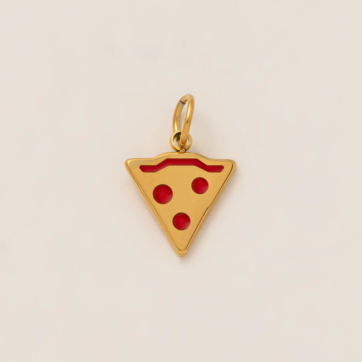 Sliced Pizza Pendant - Gold Plated