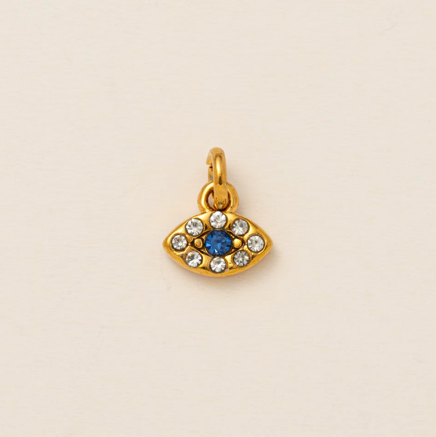 5A+ CZ Blue Eye Pendant - Gold Plated