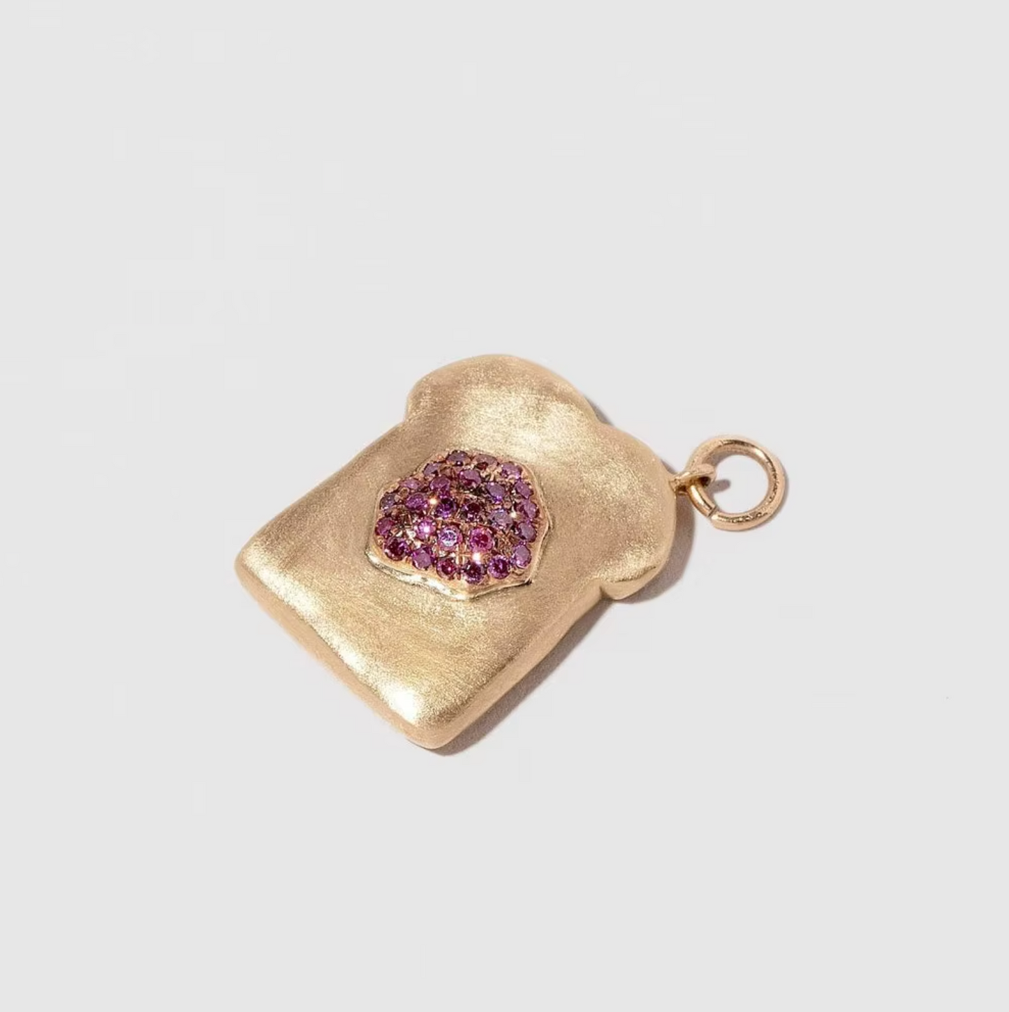 5A+ CZ Blueberry Toast Pendant - Gold Plated
