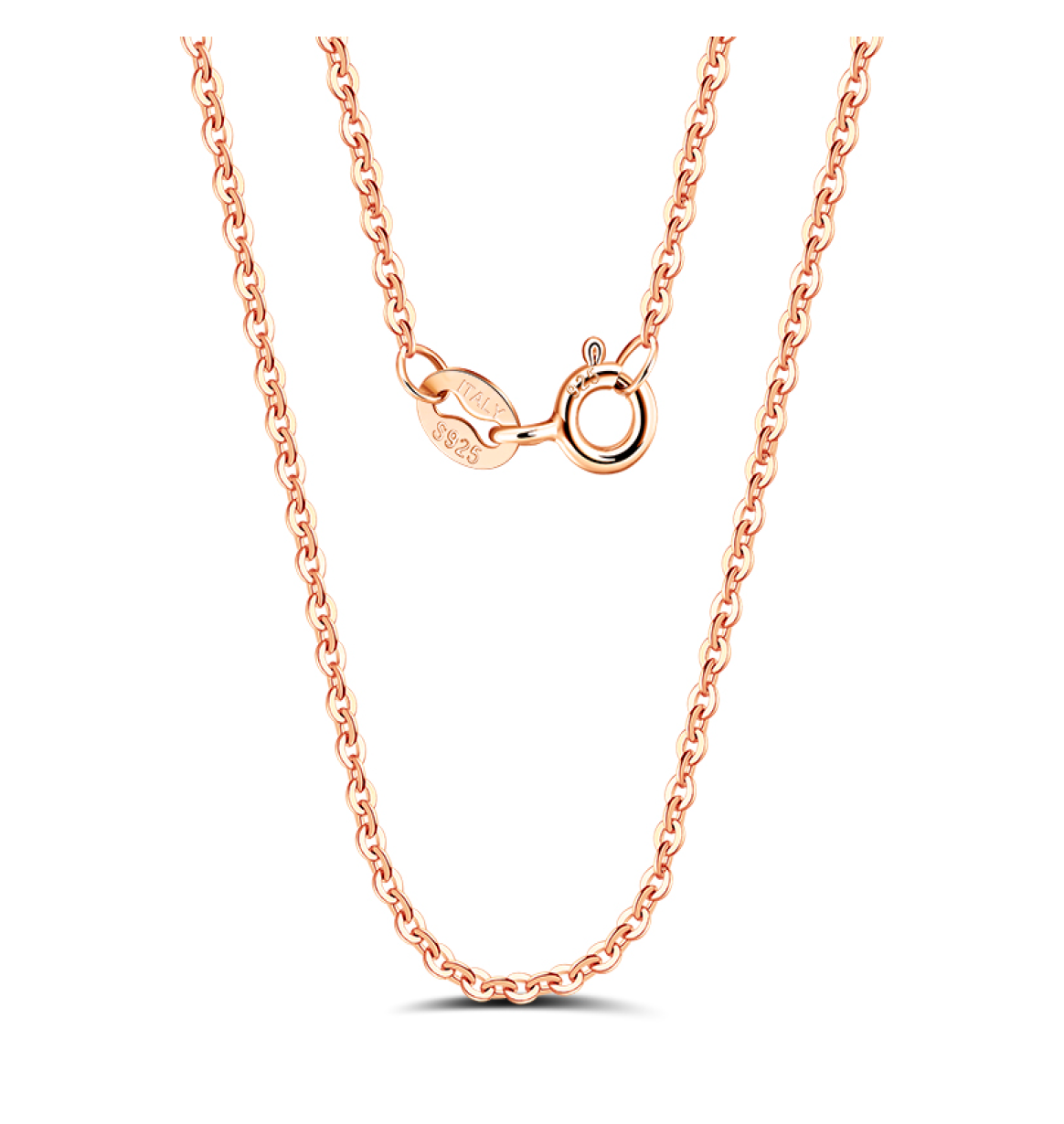 1mm Cable Chain - Rose Gold Plated