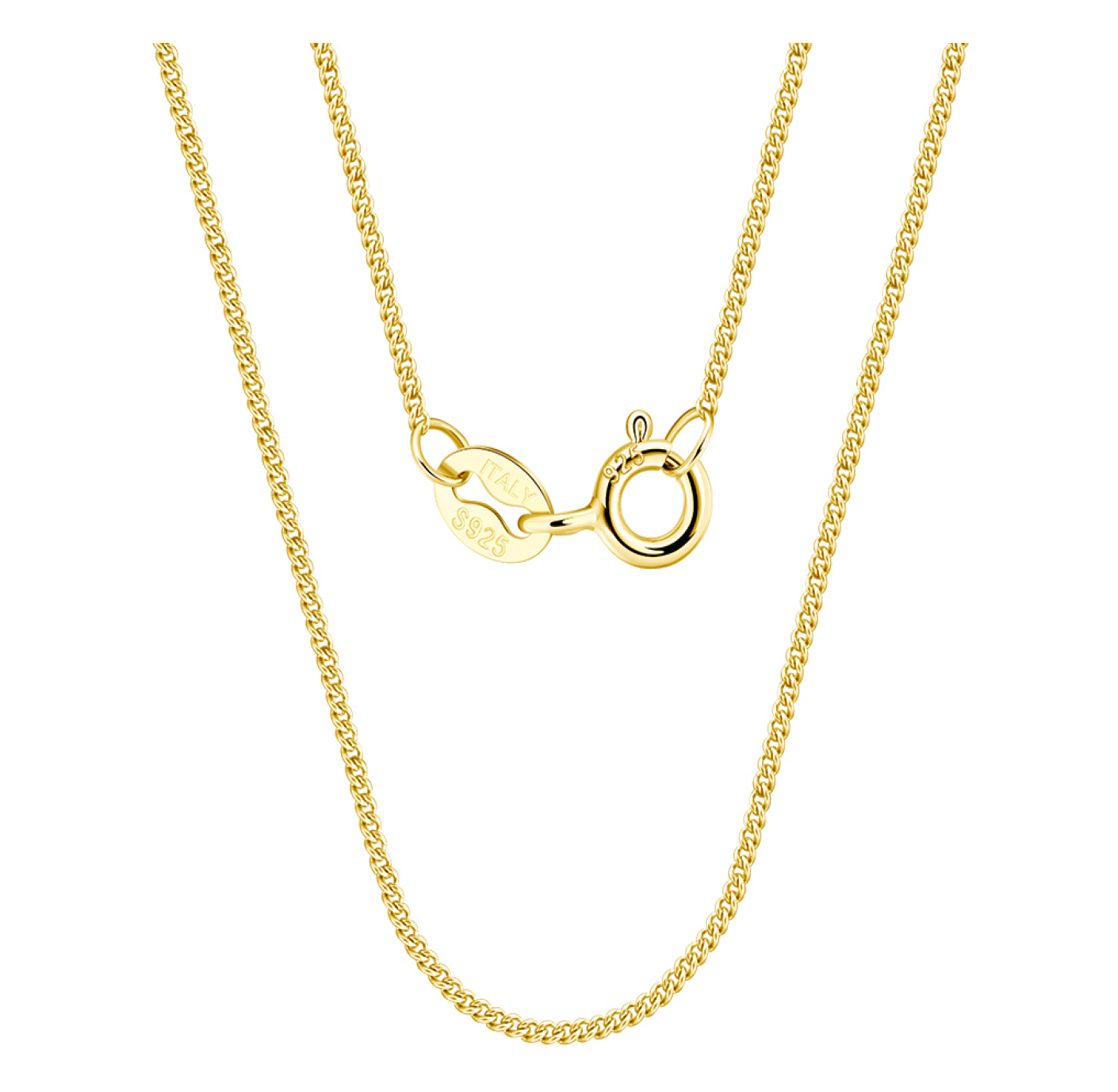 1mm Side Chain - Gold Plated