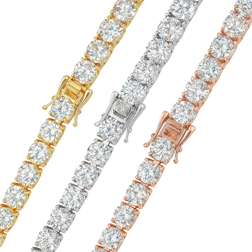 VVS1 Moissanite 6.5mm Tennis Chain