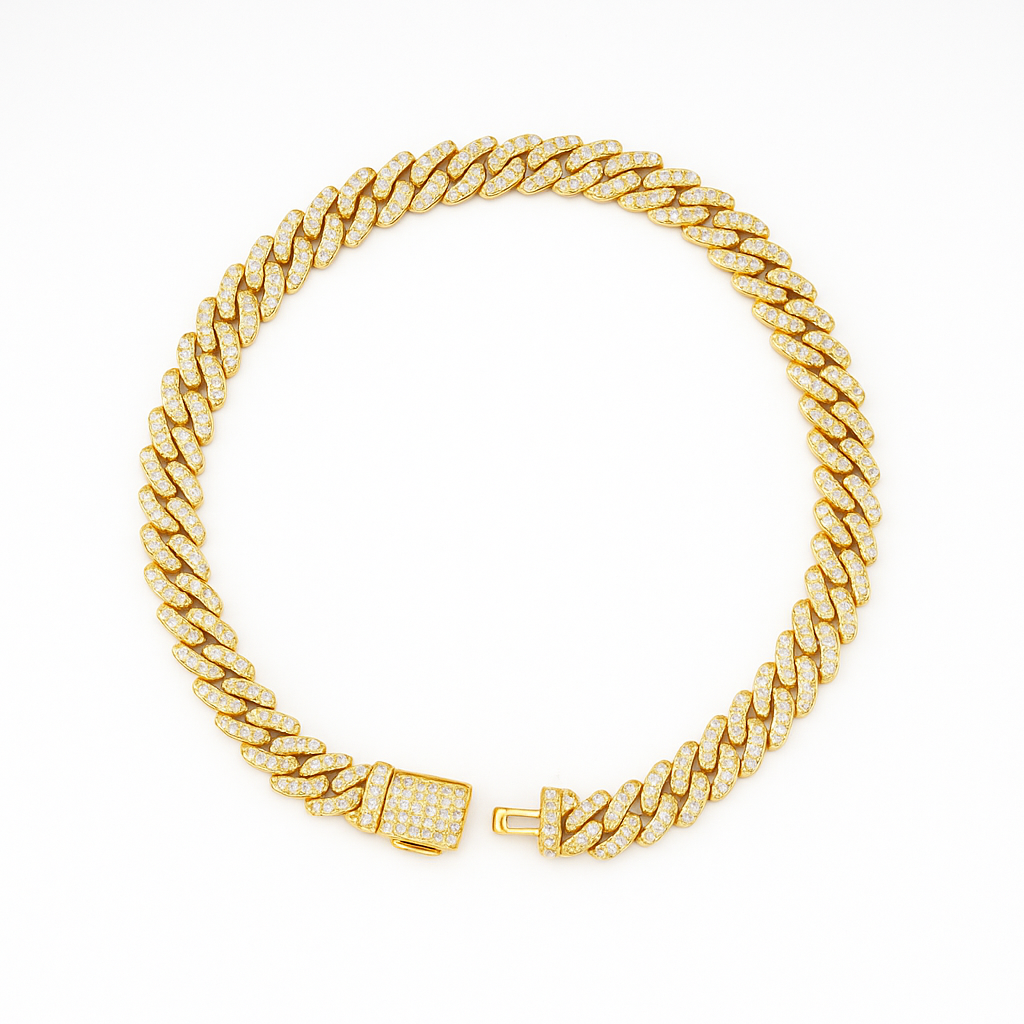 VVS1 Moissanite 6mm Cuban Link Chain & Bracelet