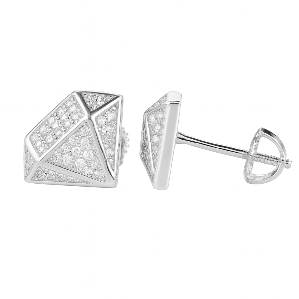 VVS1 Moissanite Diamond Shape Earrings