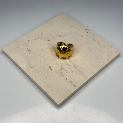 Sculpted Chunky Ring - Gold Plated - DEAL OF THE DAY