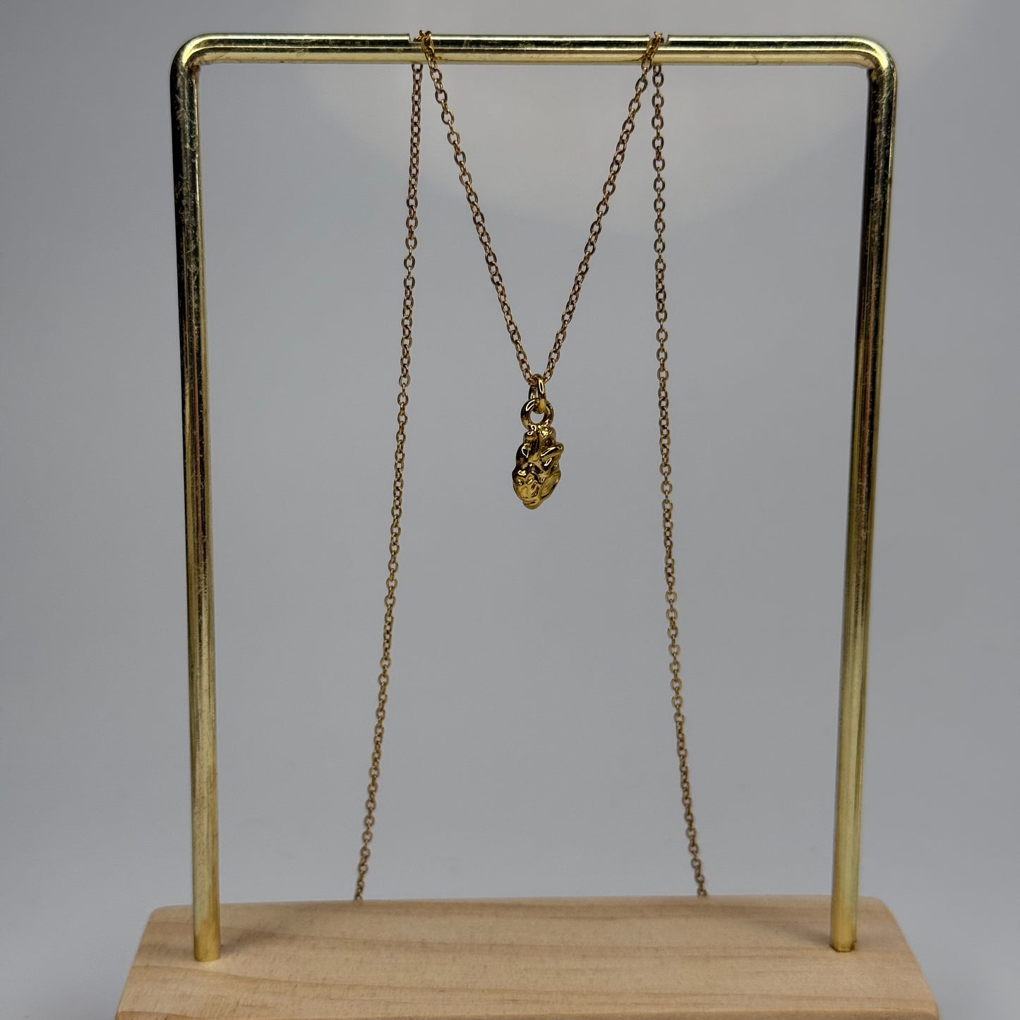 Anatomical Heart Pendant – Gold Plated - DEAL OF THE DAY