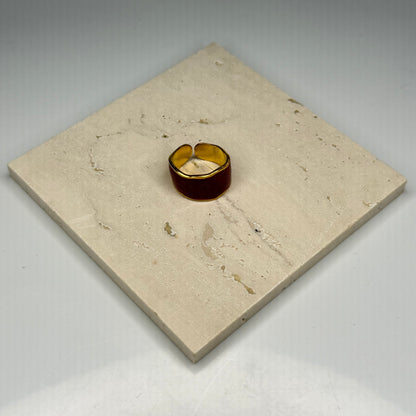 Ruby Enamel Band – Gold Plated - DEAL OF THE DAY