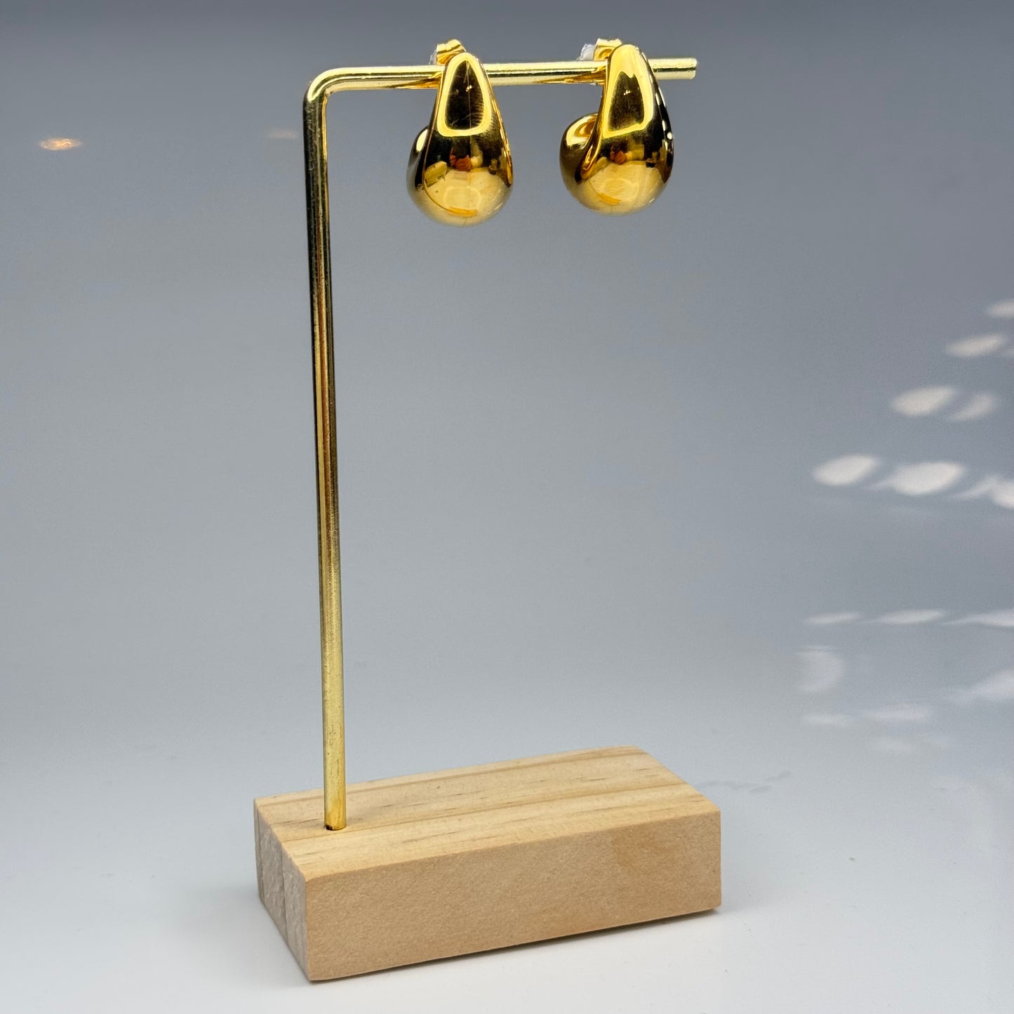 Molten Teardrop Studs Earrings – Gold Plated - DEAL OF THE DAY