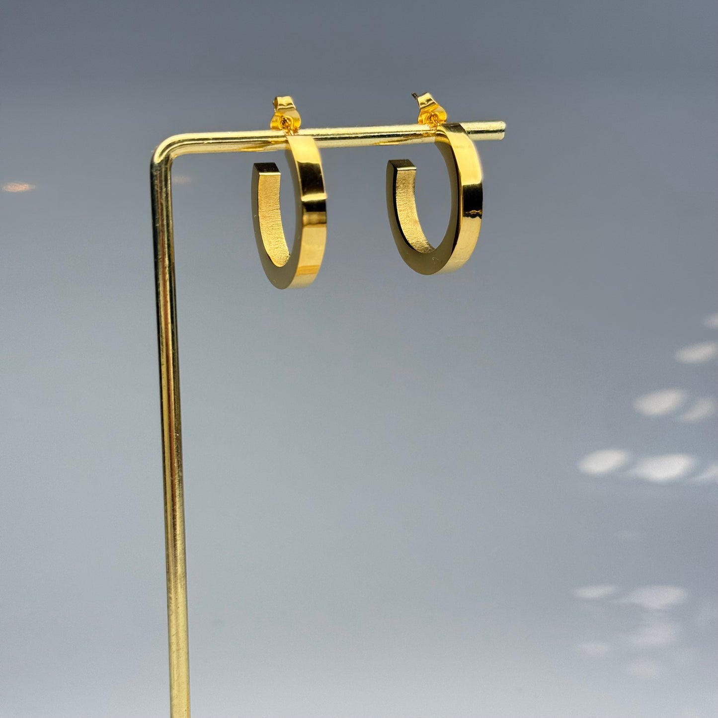 Clean Cut Hoop Earrings – Gold Plated - DEAL OF THE DAY