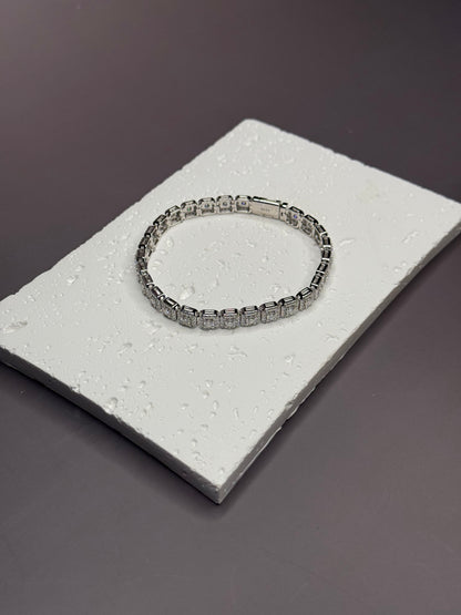 VVS1 Moissanite 6mm Halo Tennis Bracelet - DEAL OF THE DAY