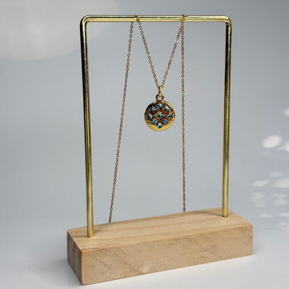 5A+ CZ Blueberry Cookie Pendant – Gold Plated - DEAL OF THE DAY