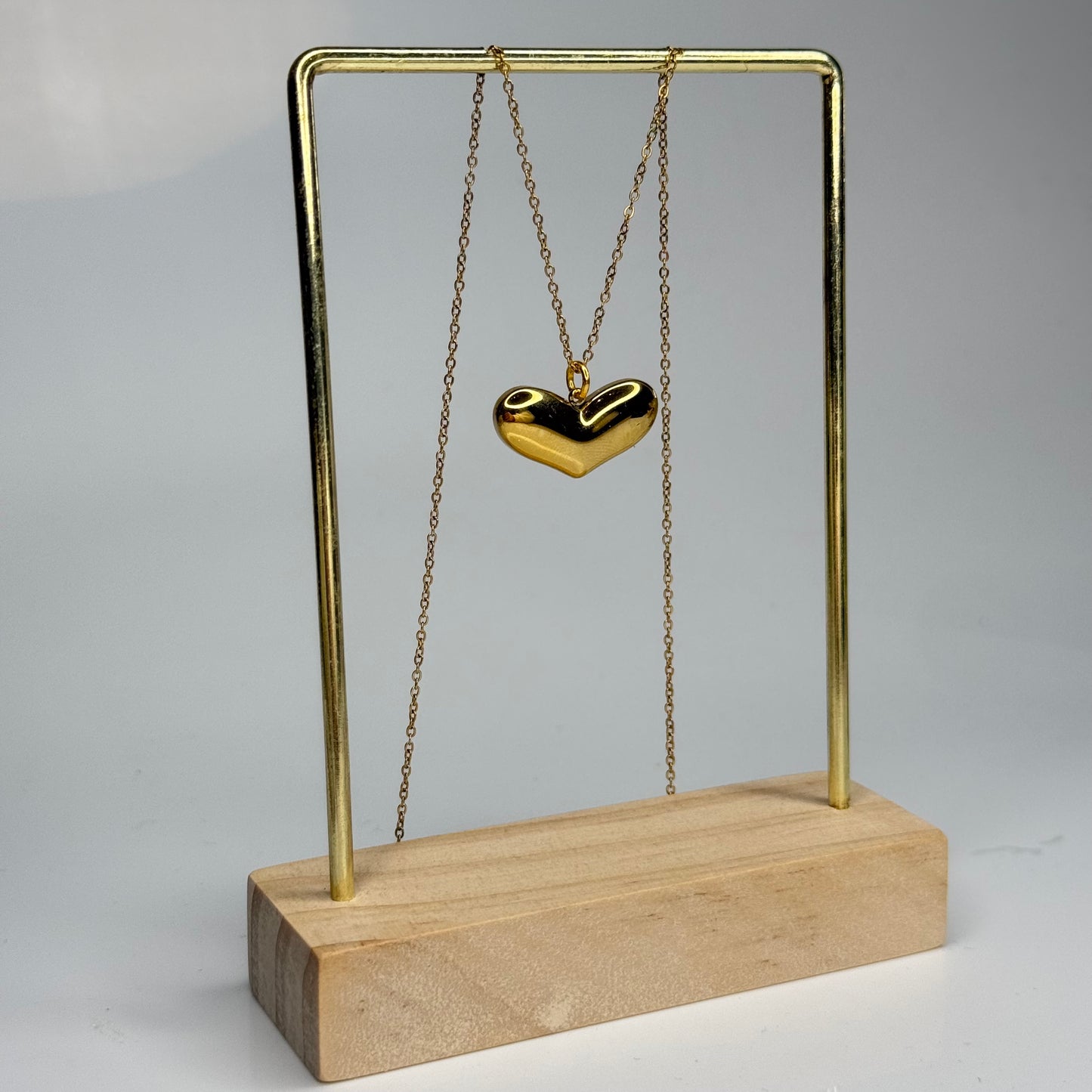 Puffy Heart Pendant – Gold Plated - DEAL OF THE DAY