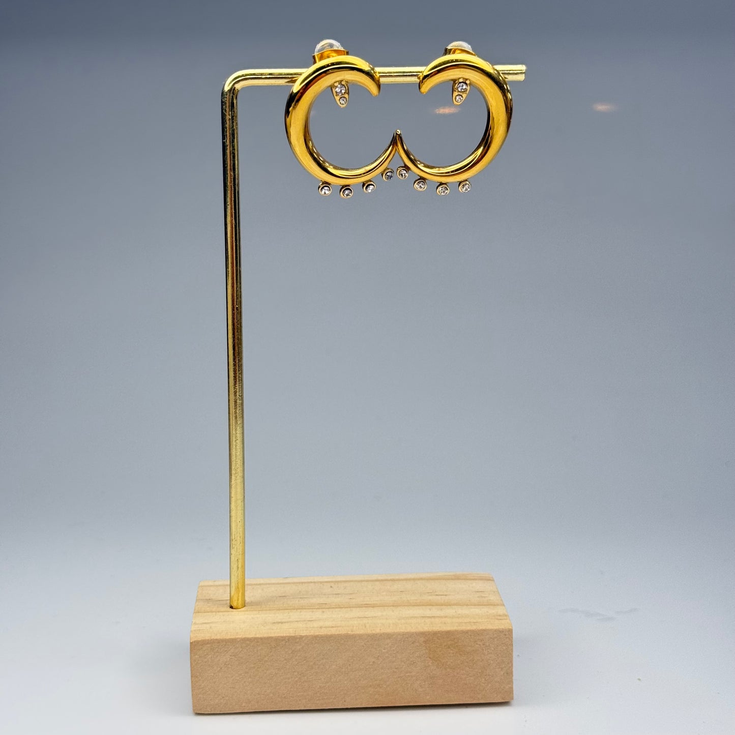 Moon Ripple Earrings – Gold Plated - DEAL OF THE DAY