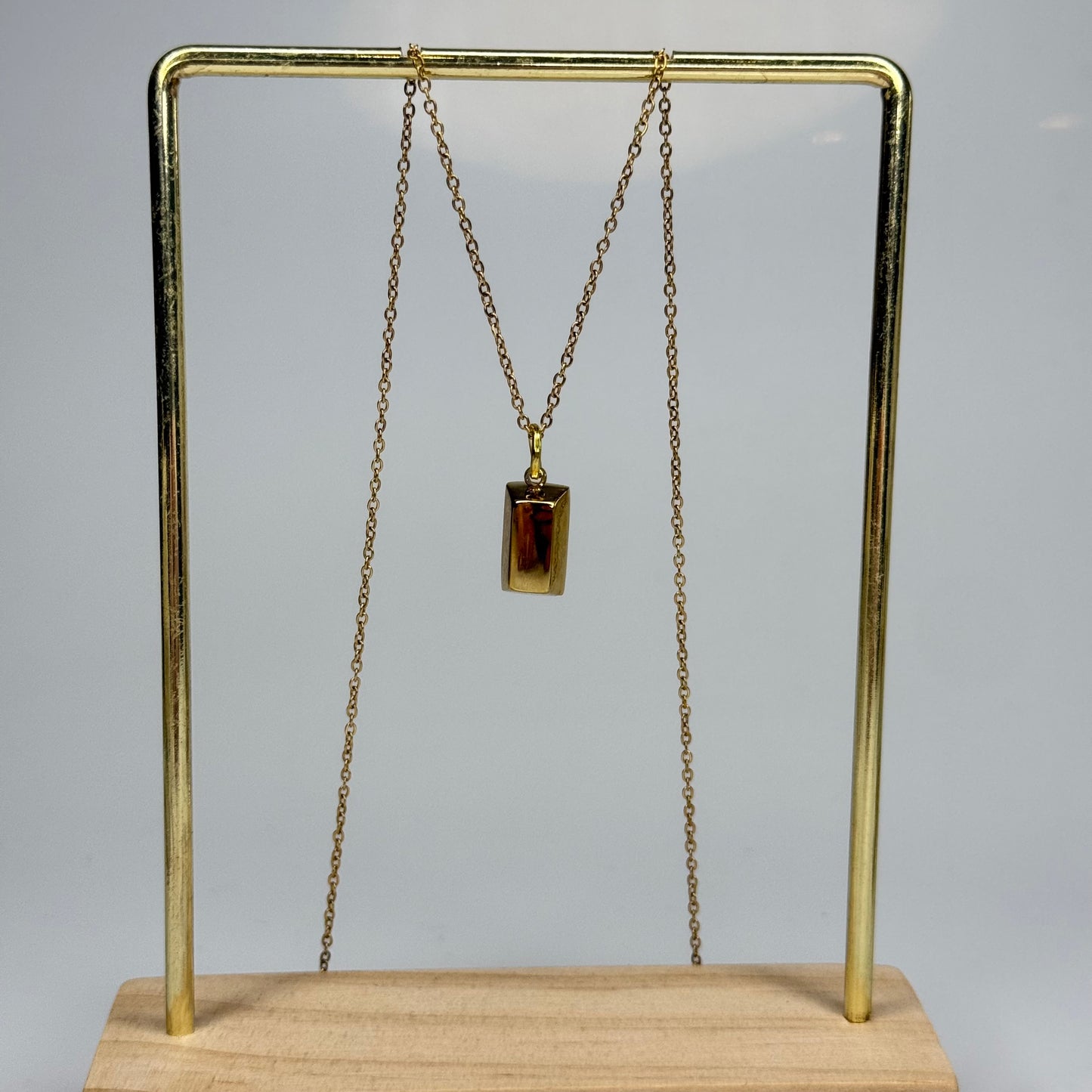 Gold Bar Pendant – Gold Plated - DEAL OF THE DAY