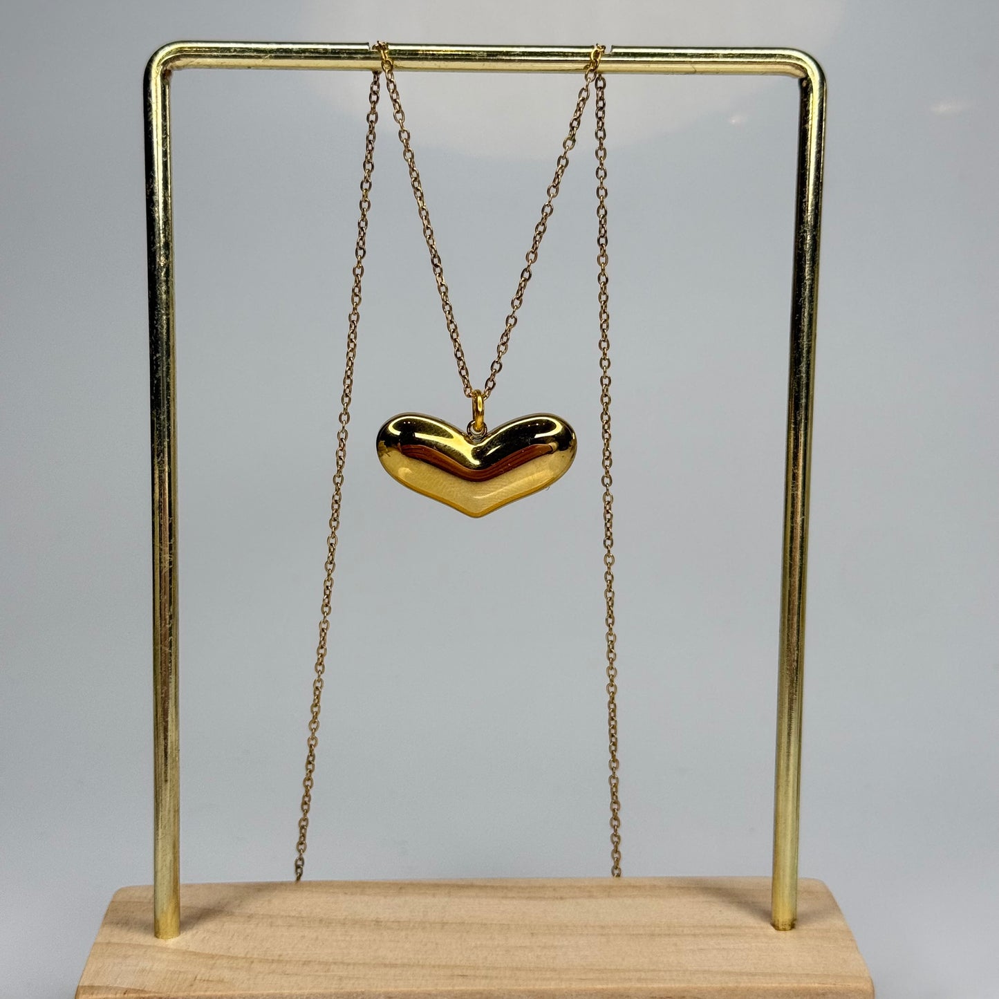 Puffy Heart Pendant – Gold Plated - DEAL OF THE DAY