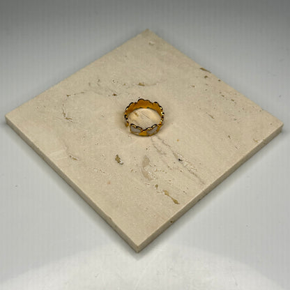 Pearl Heart Band - Gold Plated - DEAL OF THE DAY